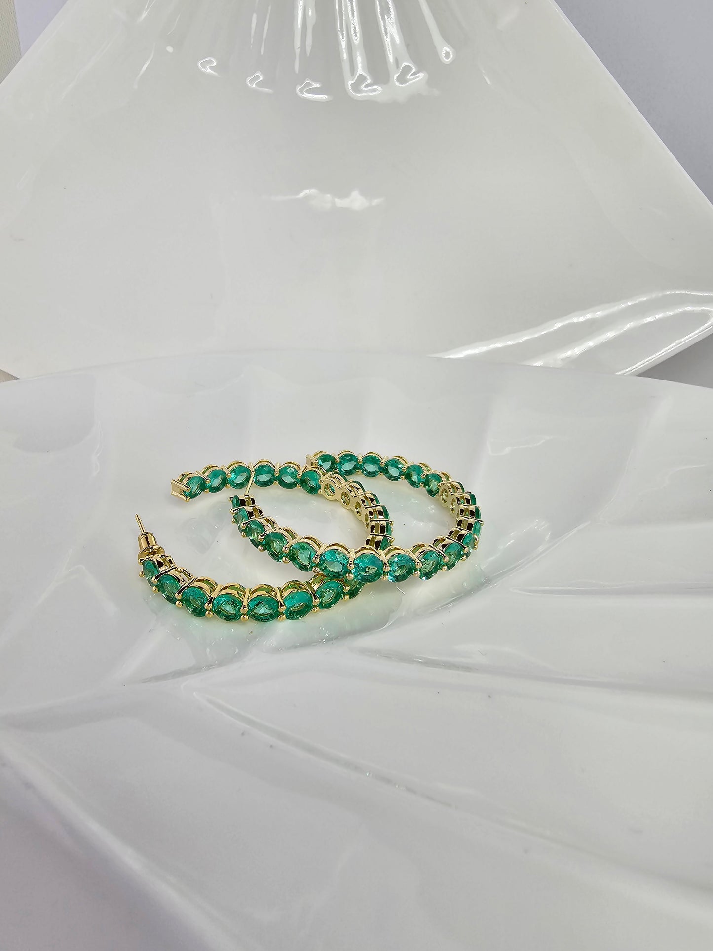 Argollas cristal pavés Poly