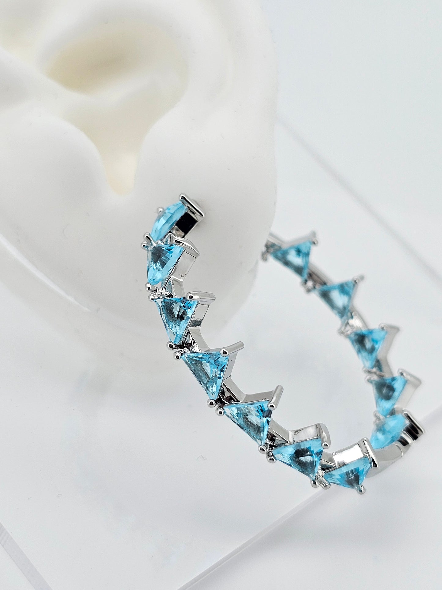 Argollas cristal paves Bill