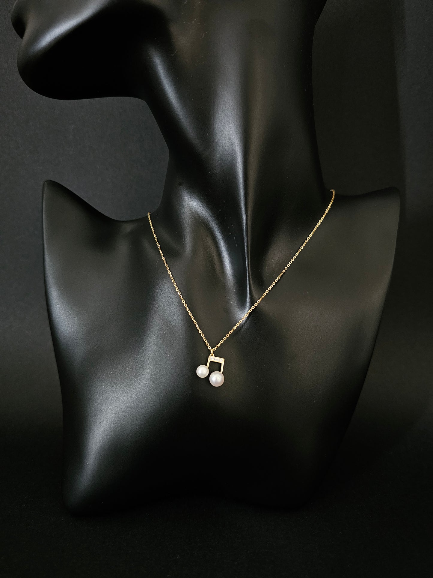 Collar de plata nota musical