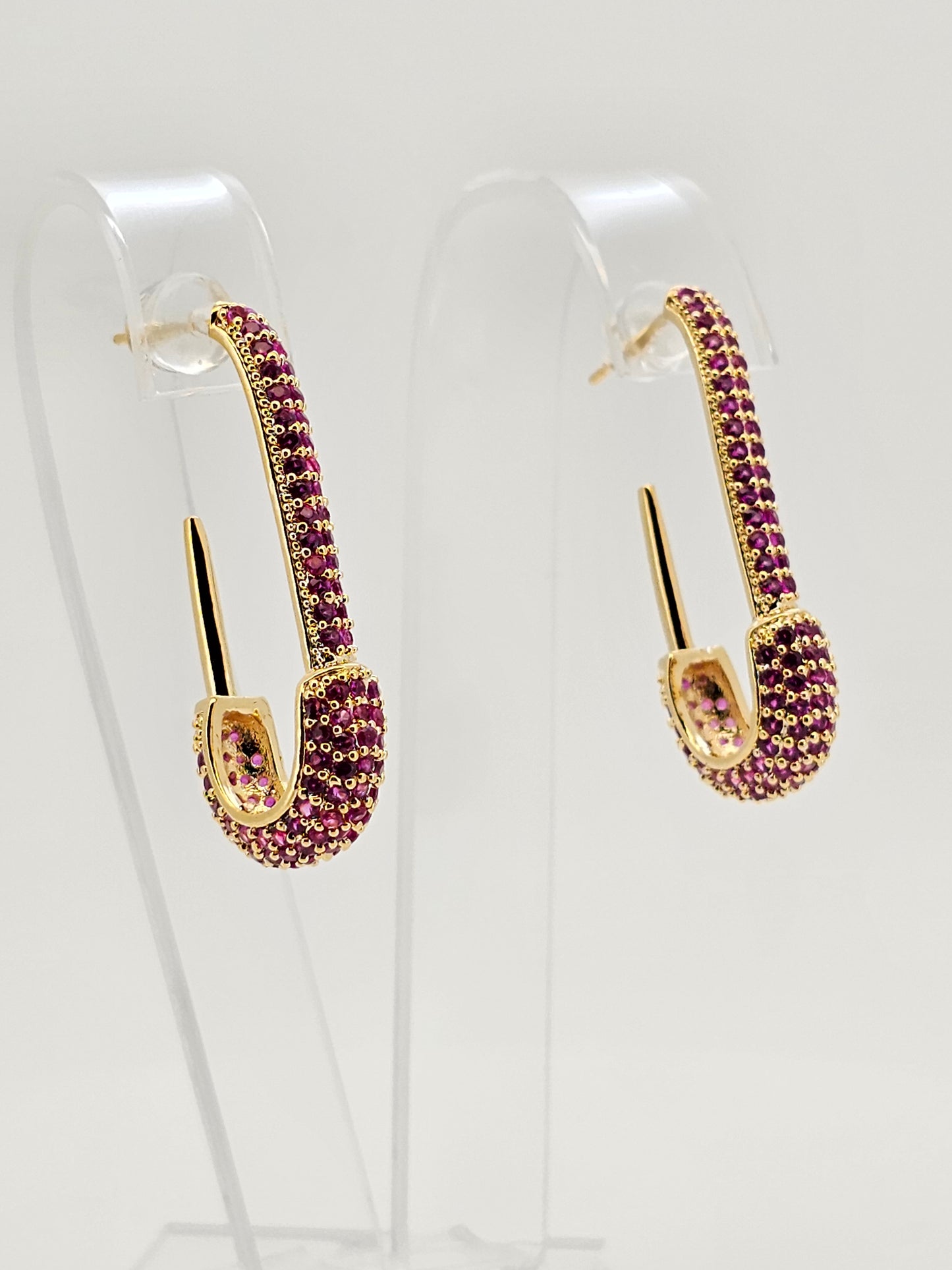 Aros cristal paves alfiler