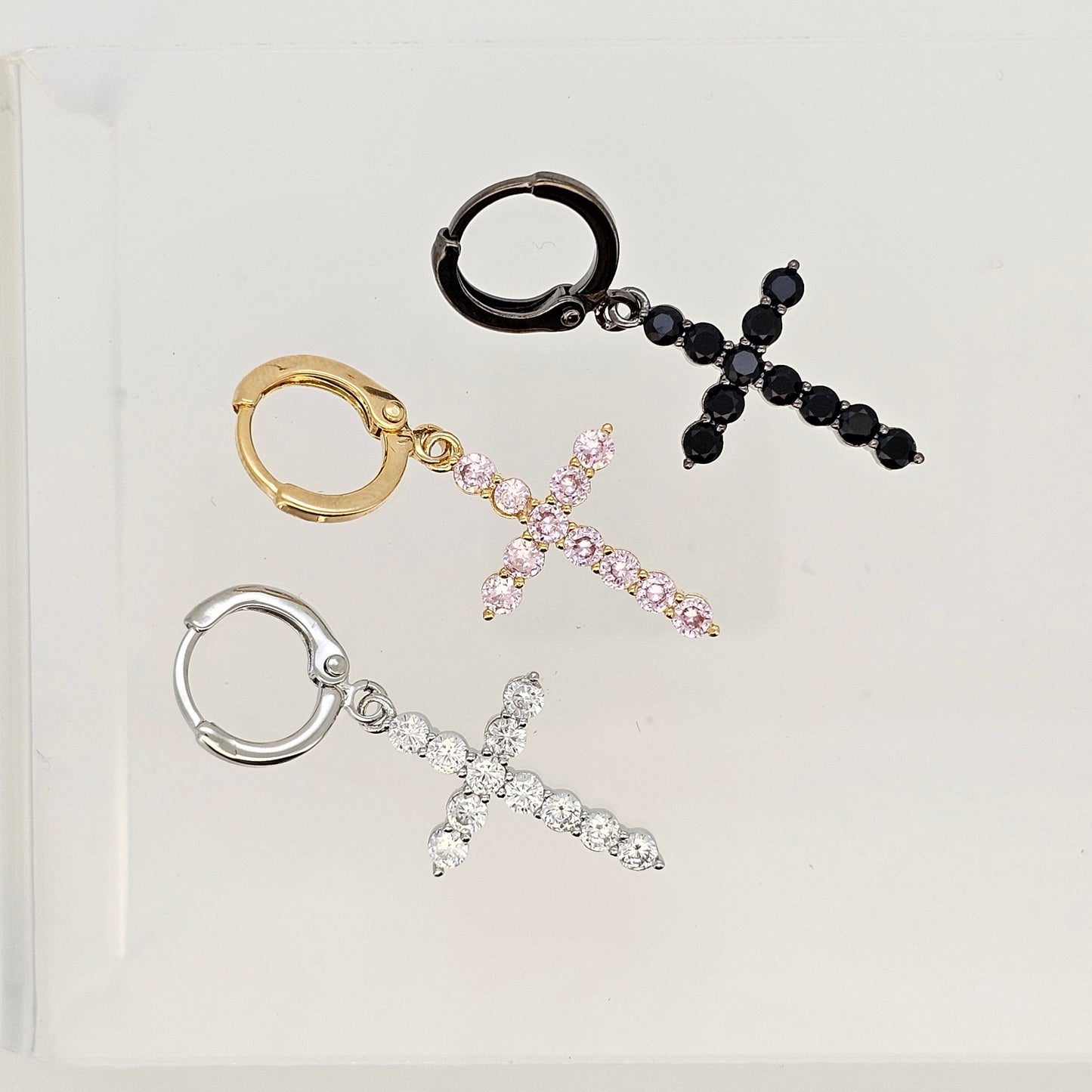 Aros cristal paves Madonna