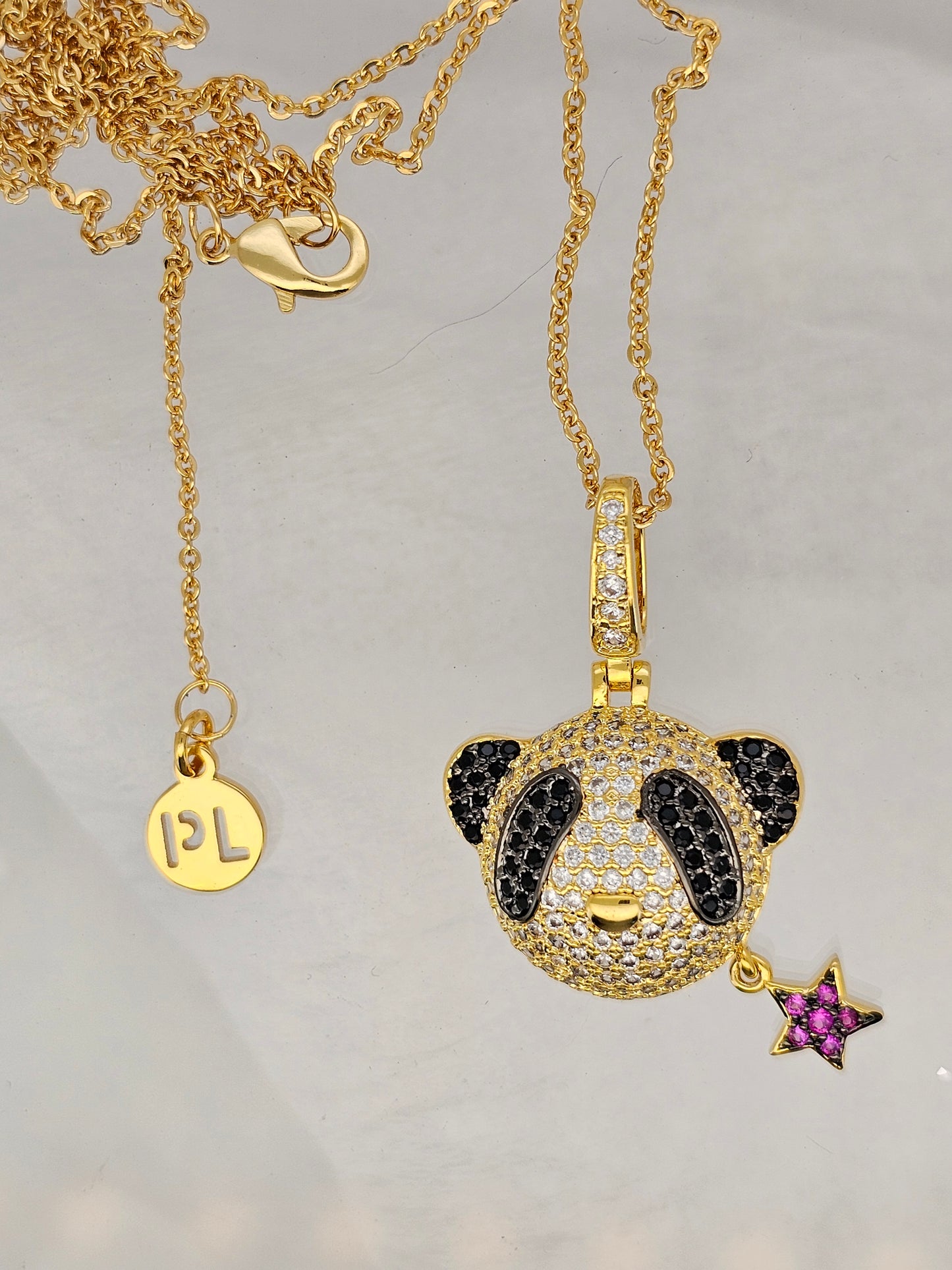 Collar cristal pavés Panda