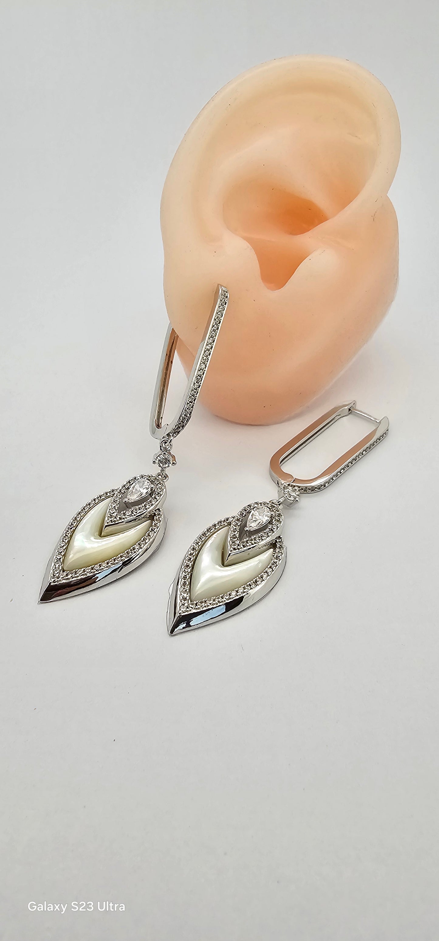 Aros cristal paves malaquita 89