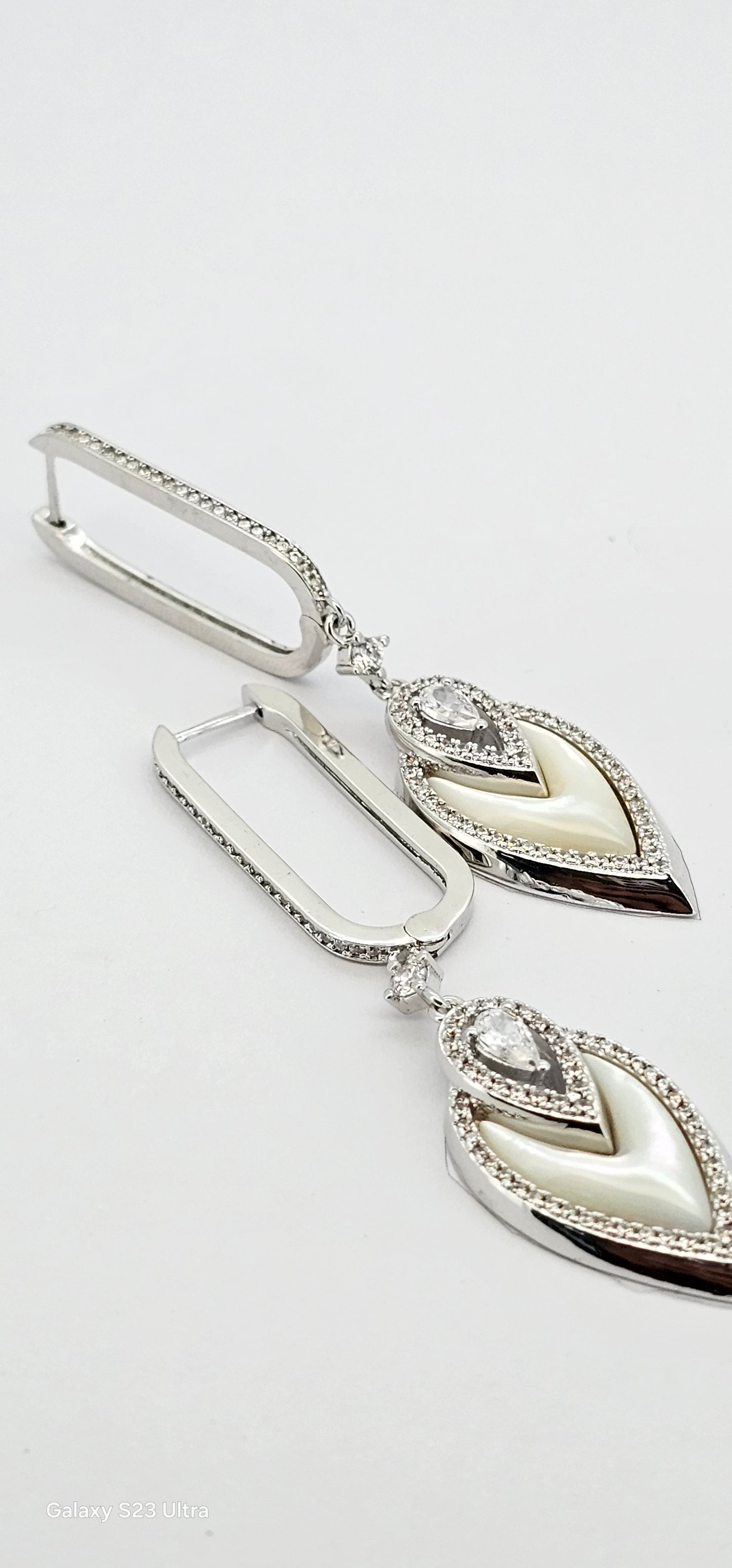 Aros cristal paves malaquita 89
