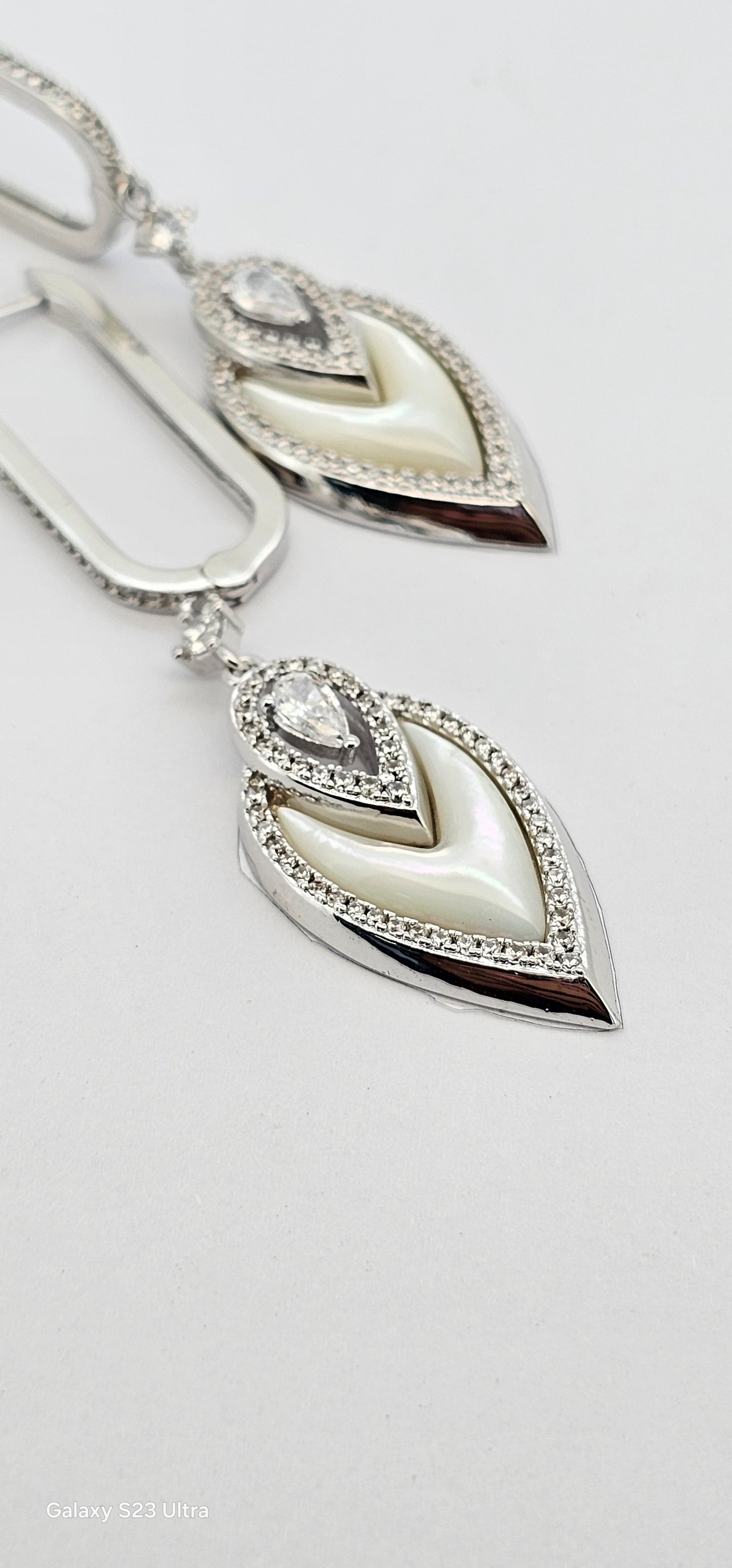 Aros cristal paves malaquita 89