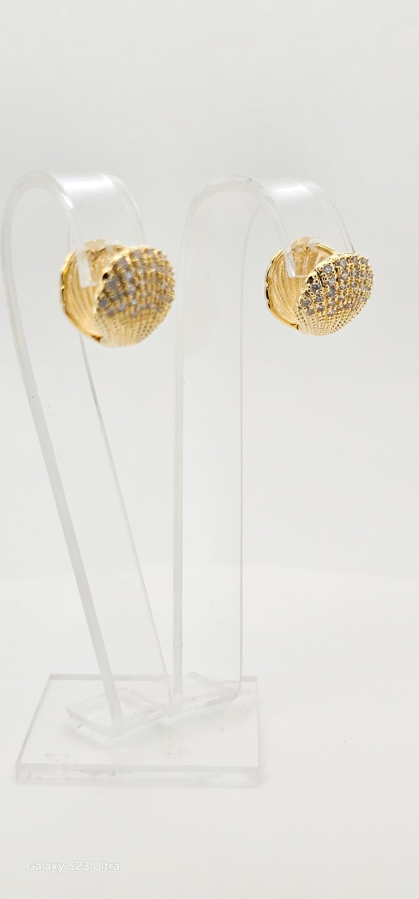 Aros cristal paves Leticia