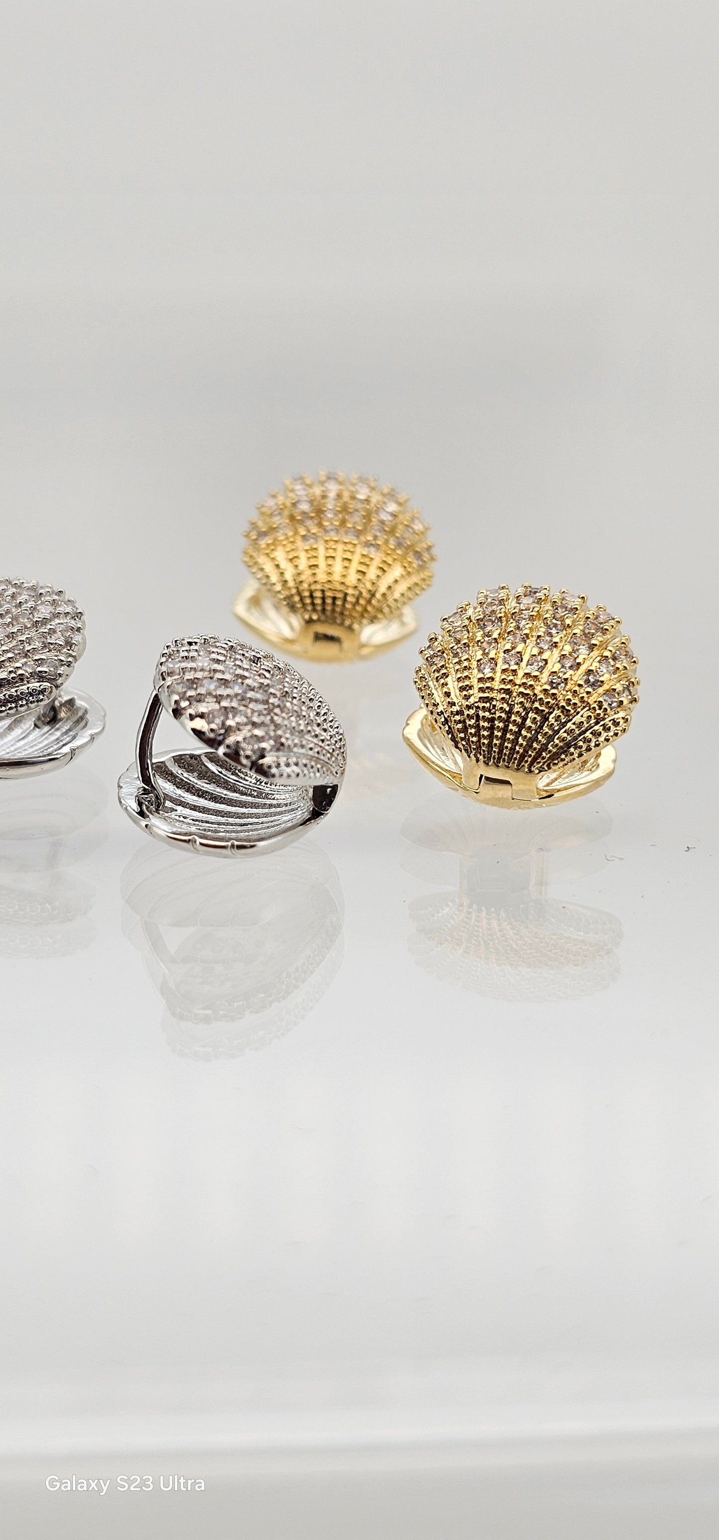 Aros cristal paves Leticia