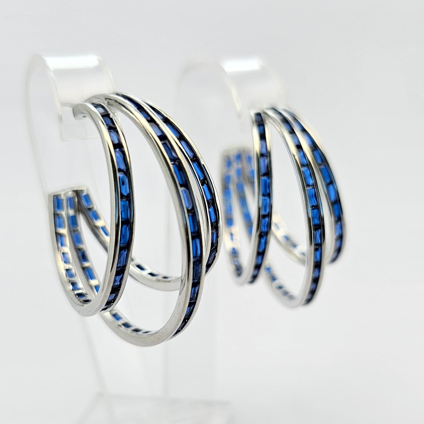 Argollas cristal paves Bony