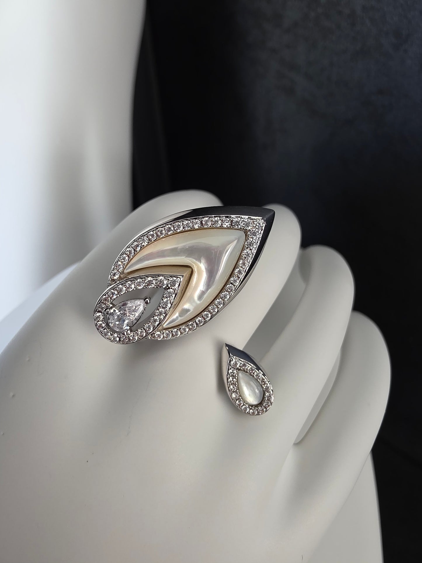 ANILLO MALAQUITA Y NÁCAR
