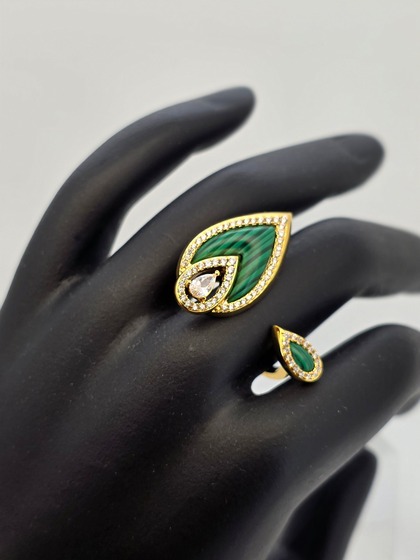 ANILLO MALAQUITA Y NÁCAR