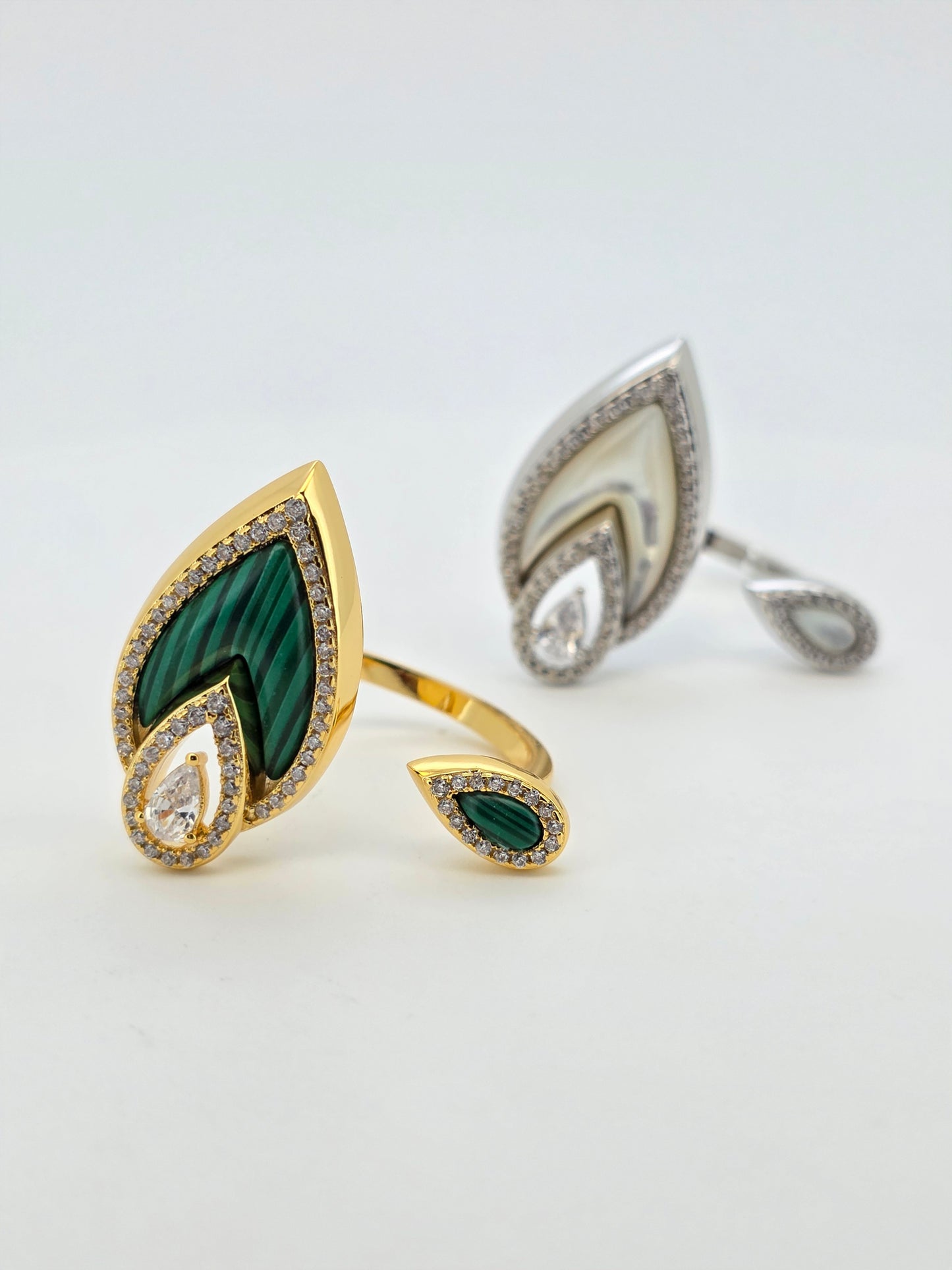 ANILLO MALAQUITA Y NÁCAR