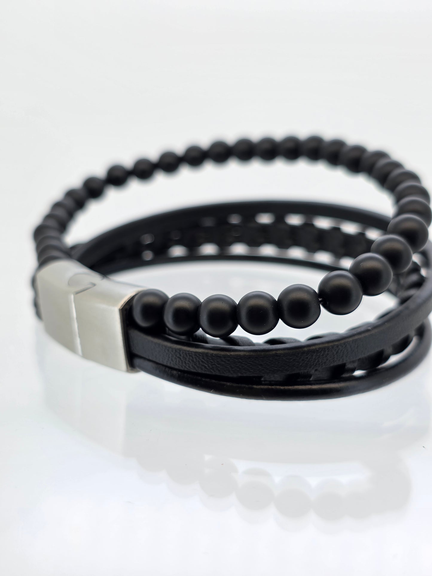 Pulsera varón acero quirúrgico Manu