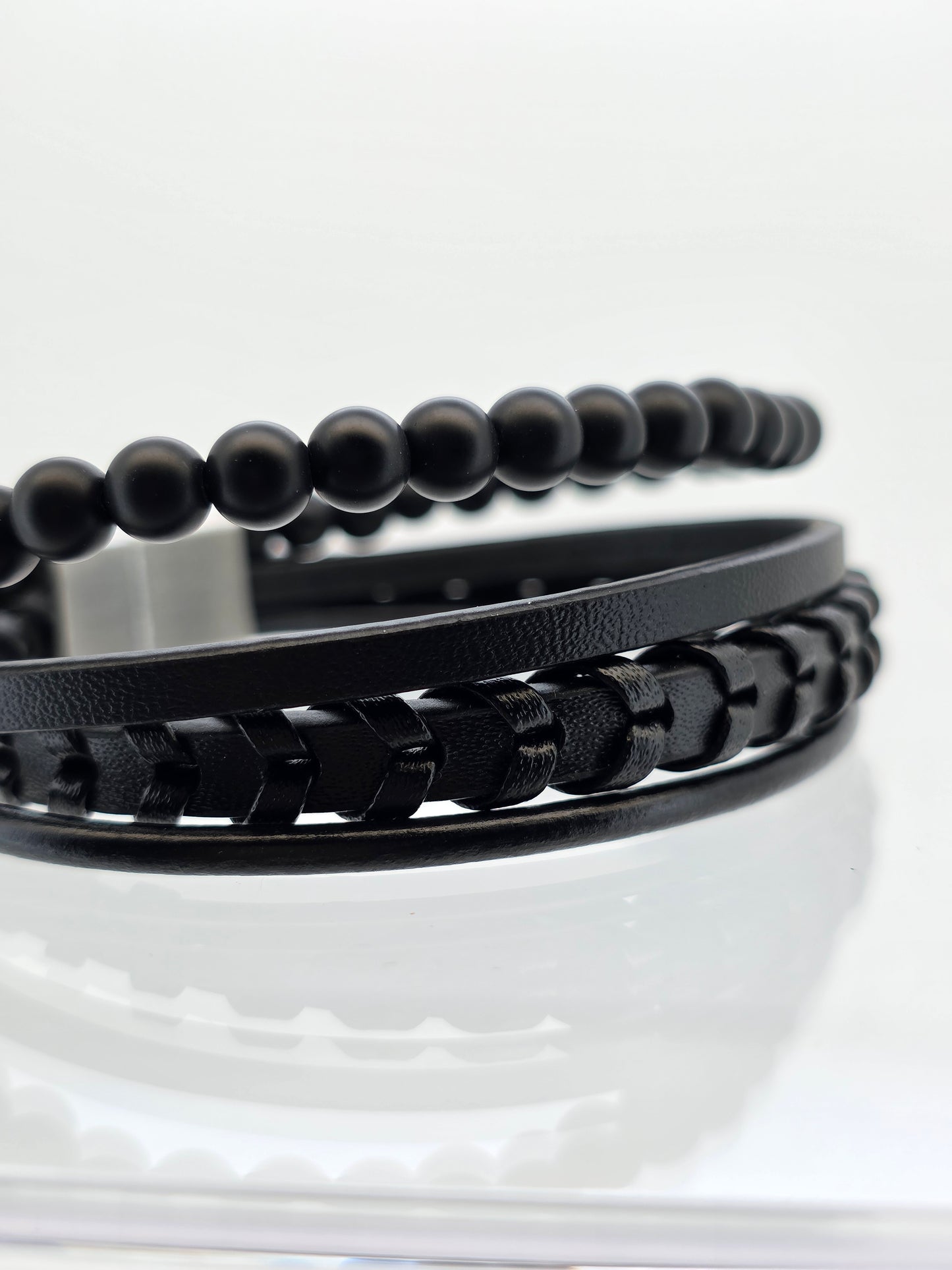 Pulsera varón acero quirúrgico Manu