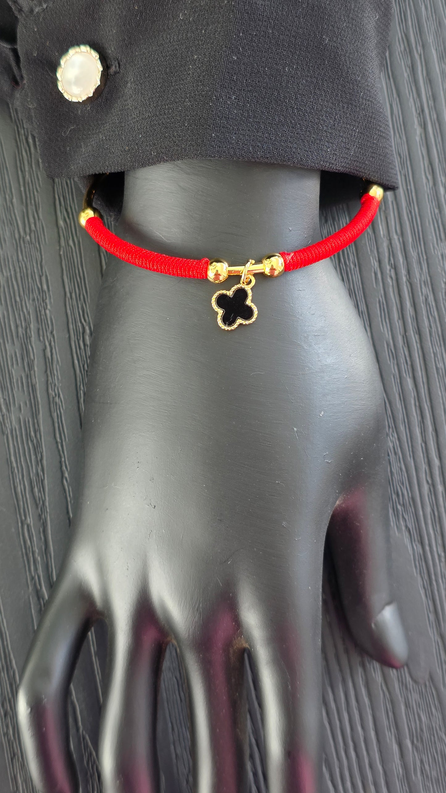 Pulsera Trebol Negro