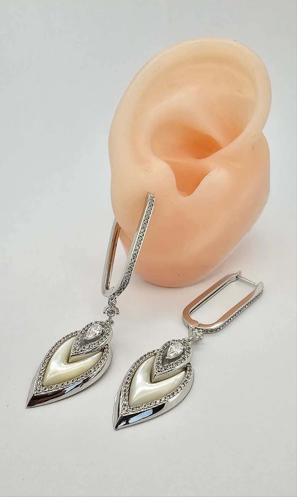 Aros cristal paves malaquita 89