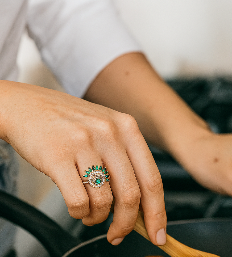 Anillo cristal pavés cinthia