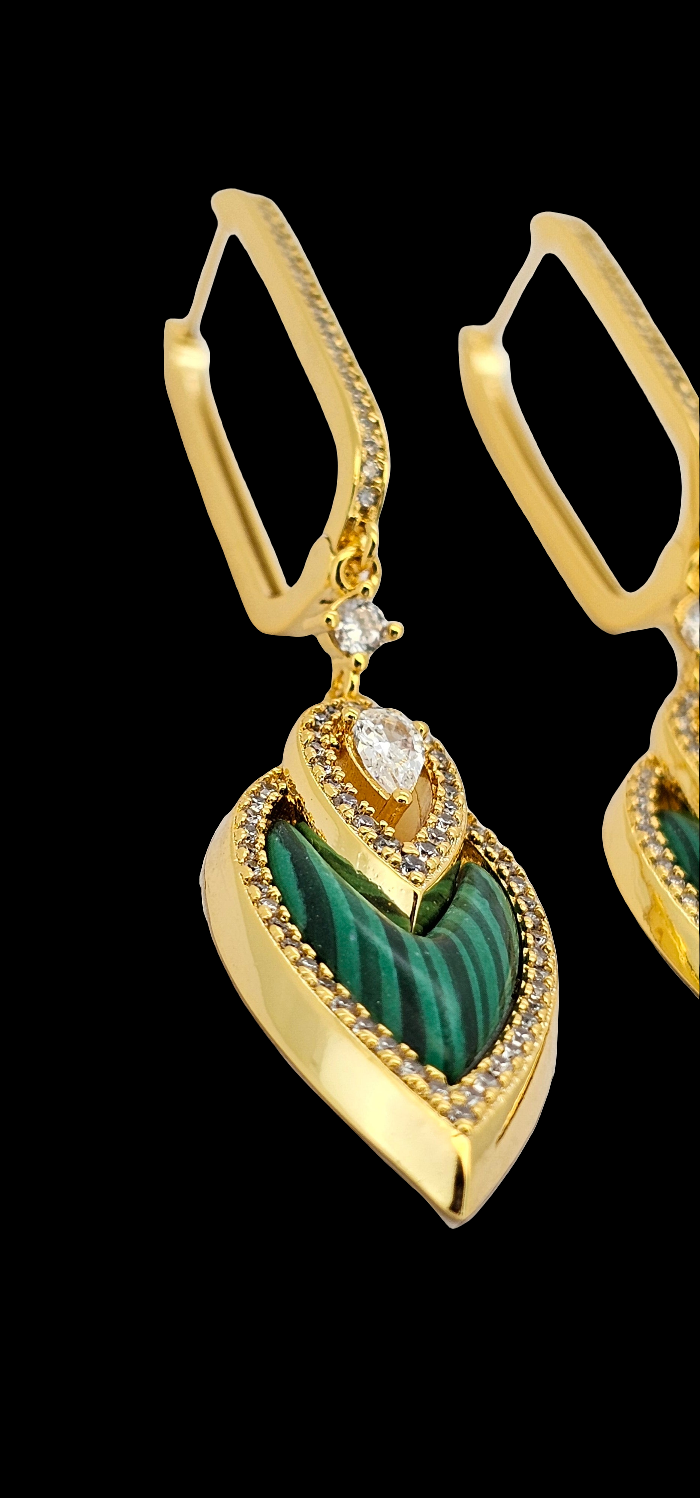 Aros malaquita 89