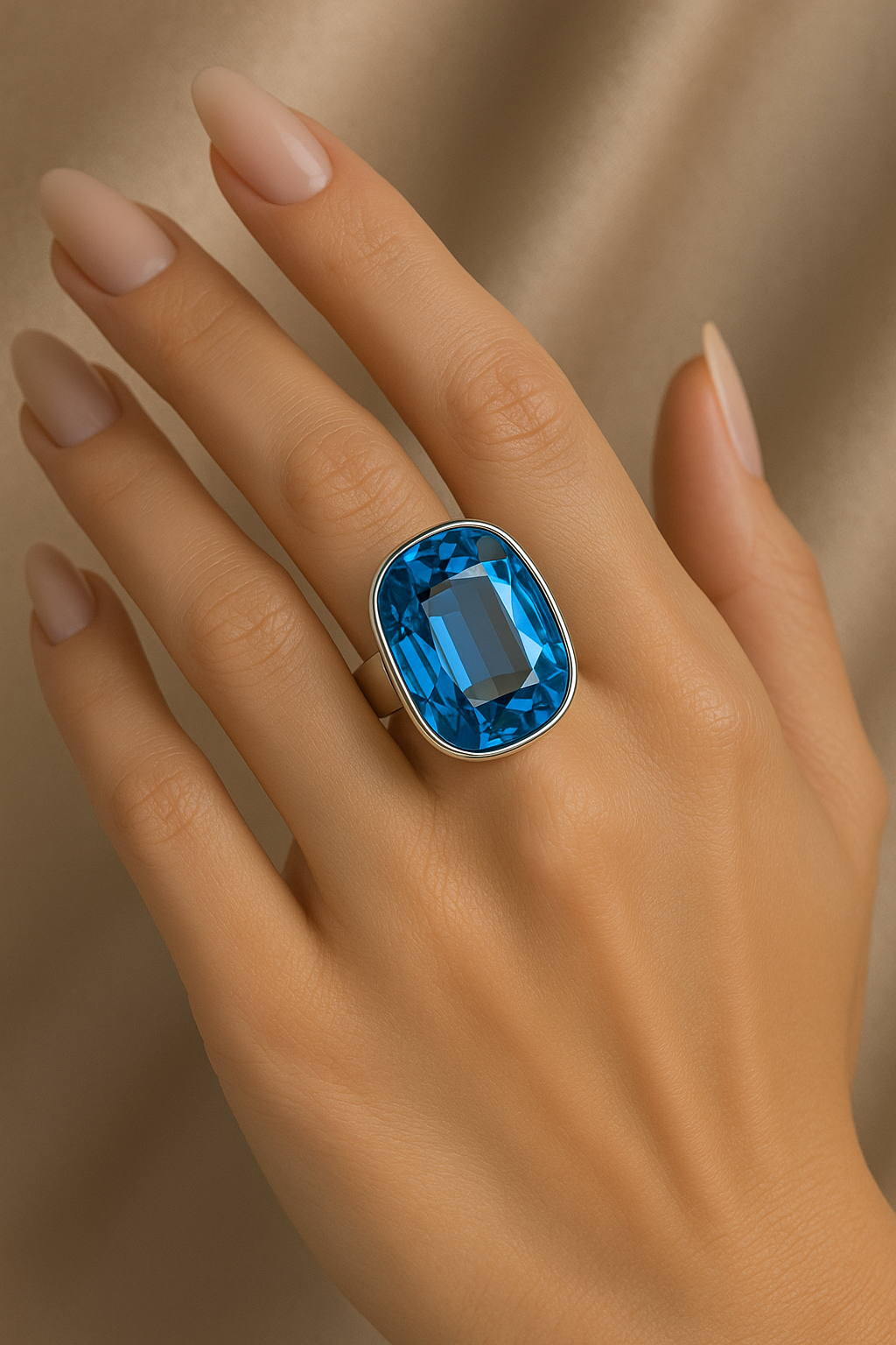 Anillo cristal Swarovski soledad