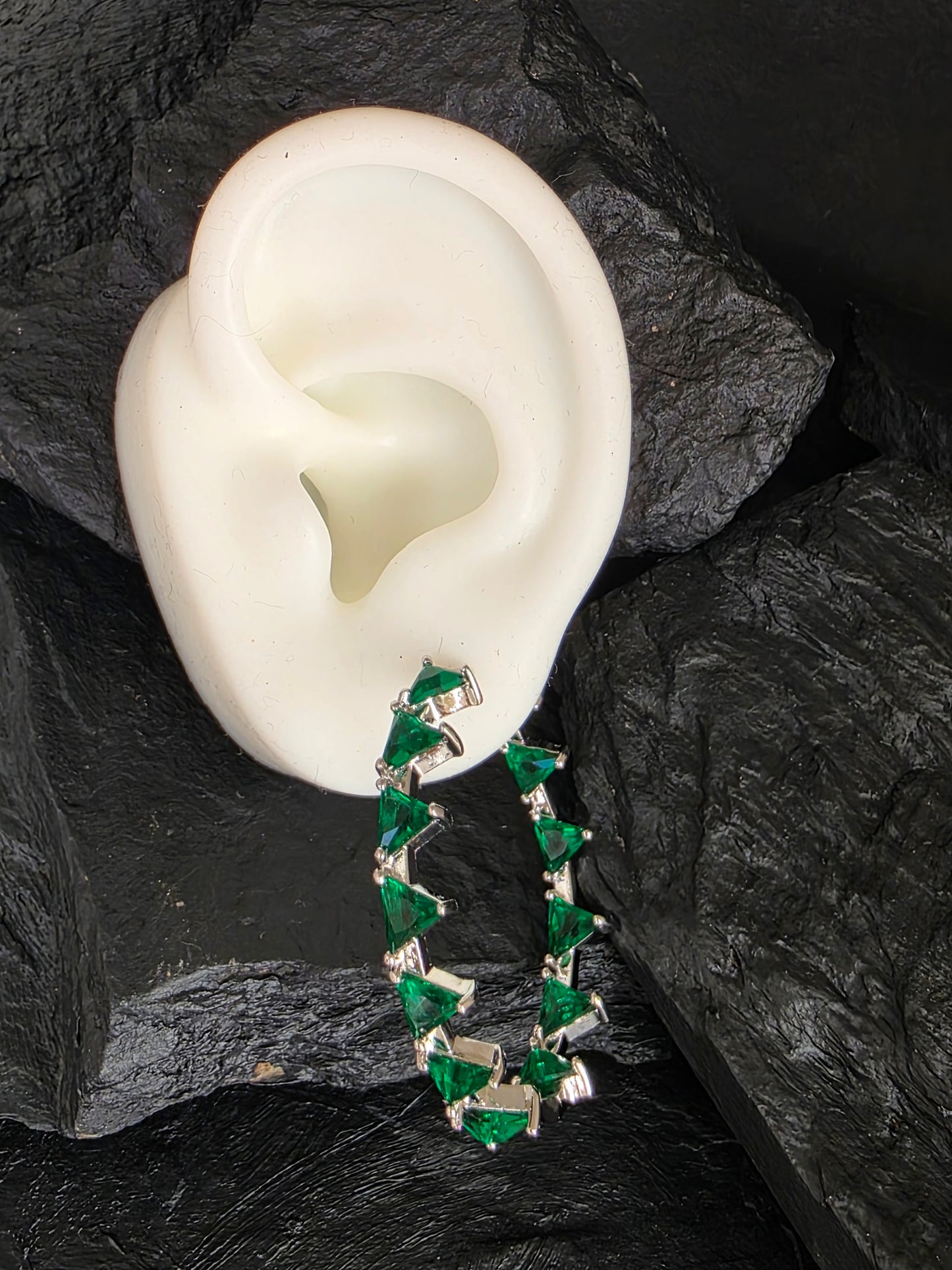Argollas cristal paves Bill