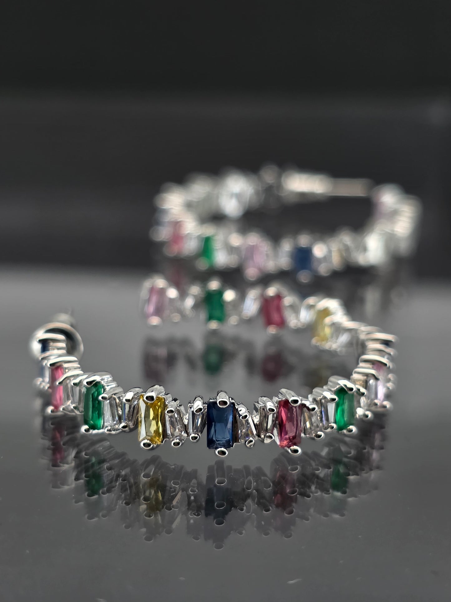 Argollas cristal paves Griegas