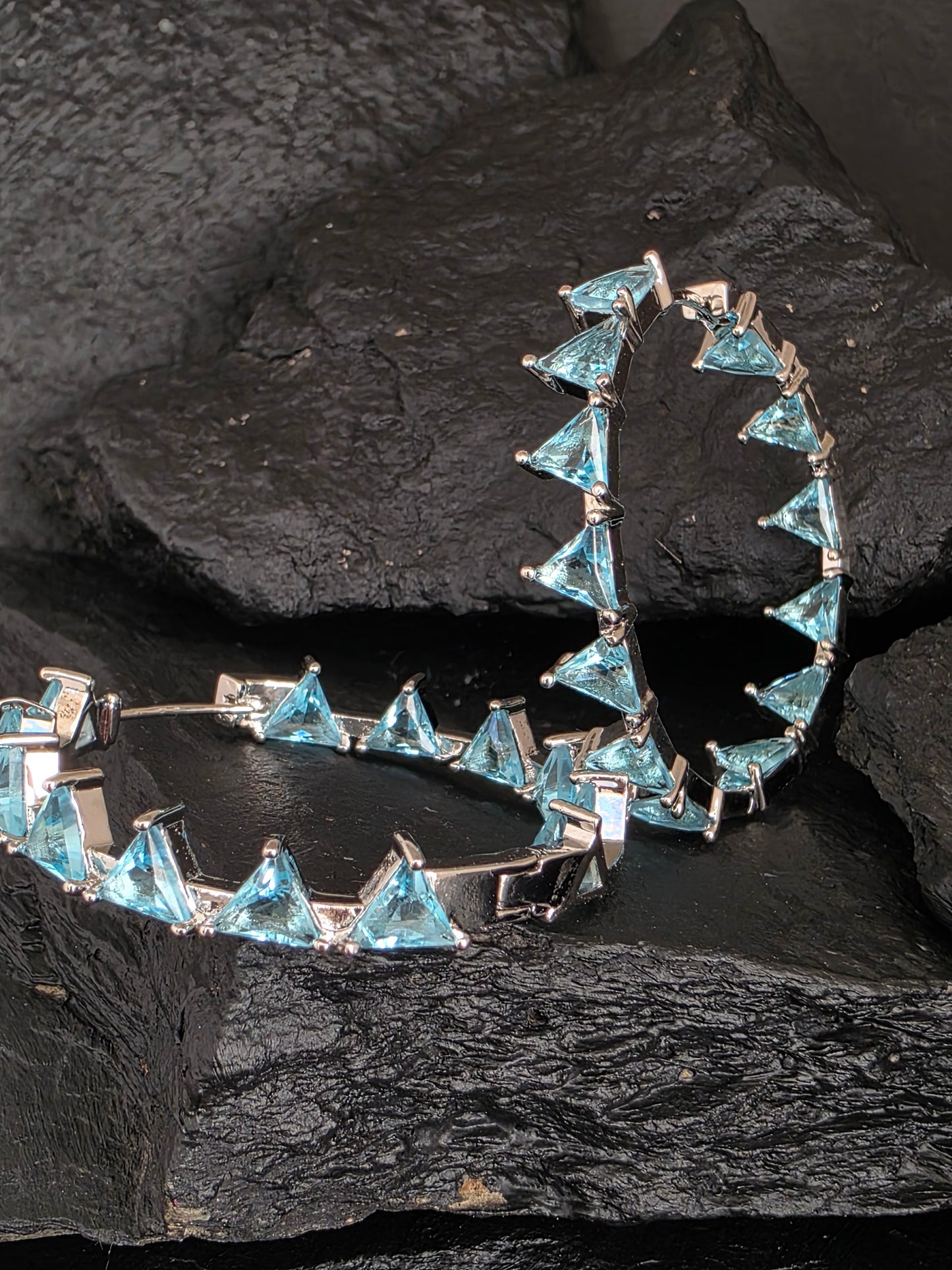 Argollas cristal paves Bill