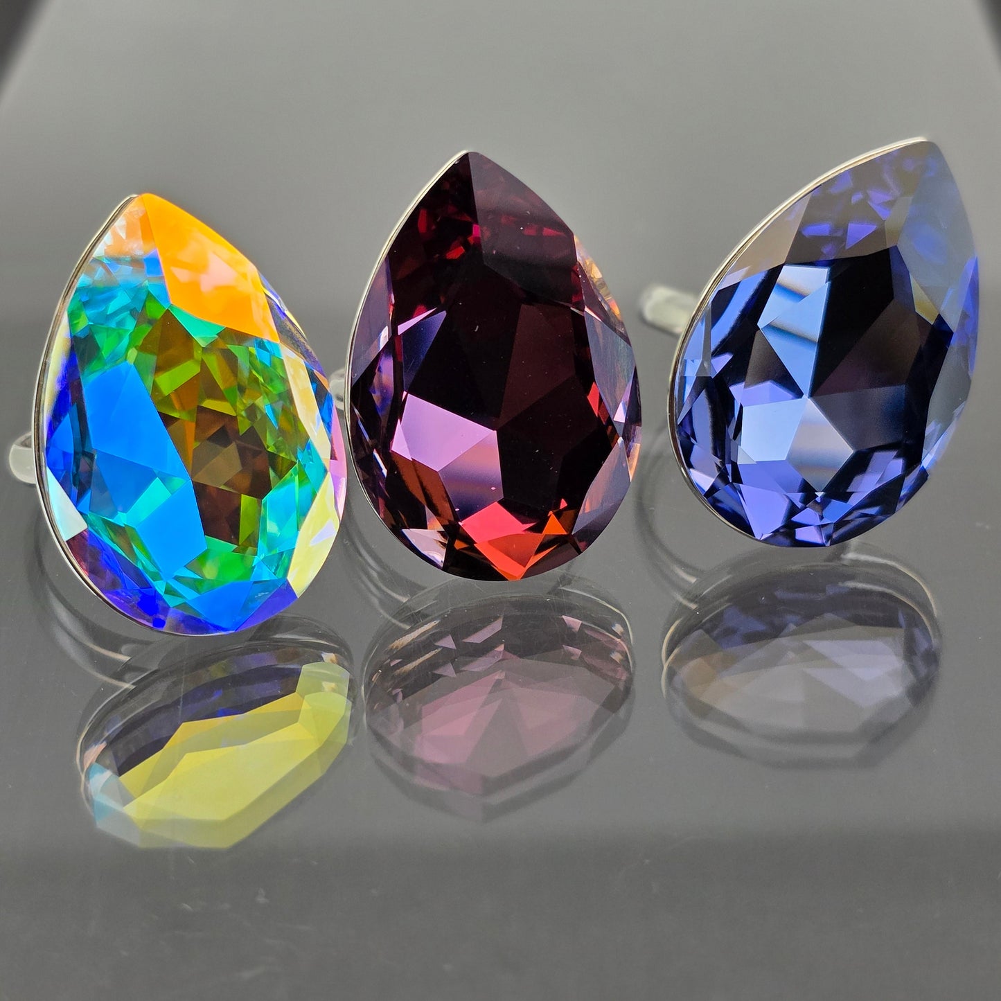 Anillo Gota cristal Swarovski