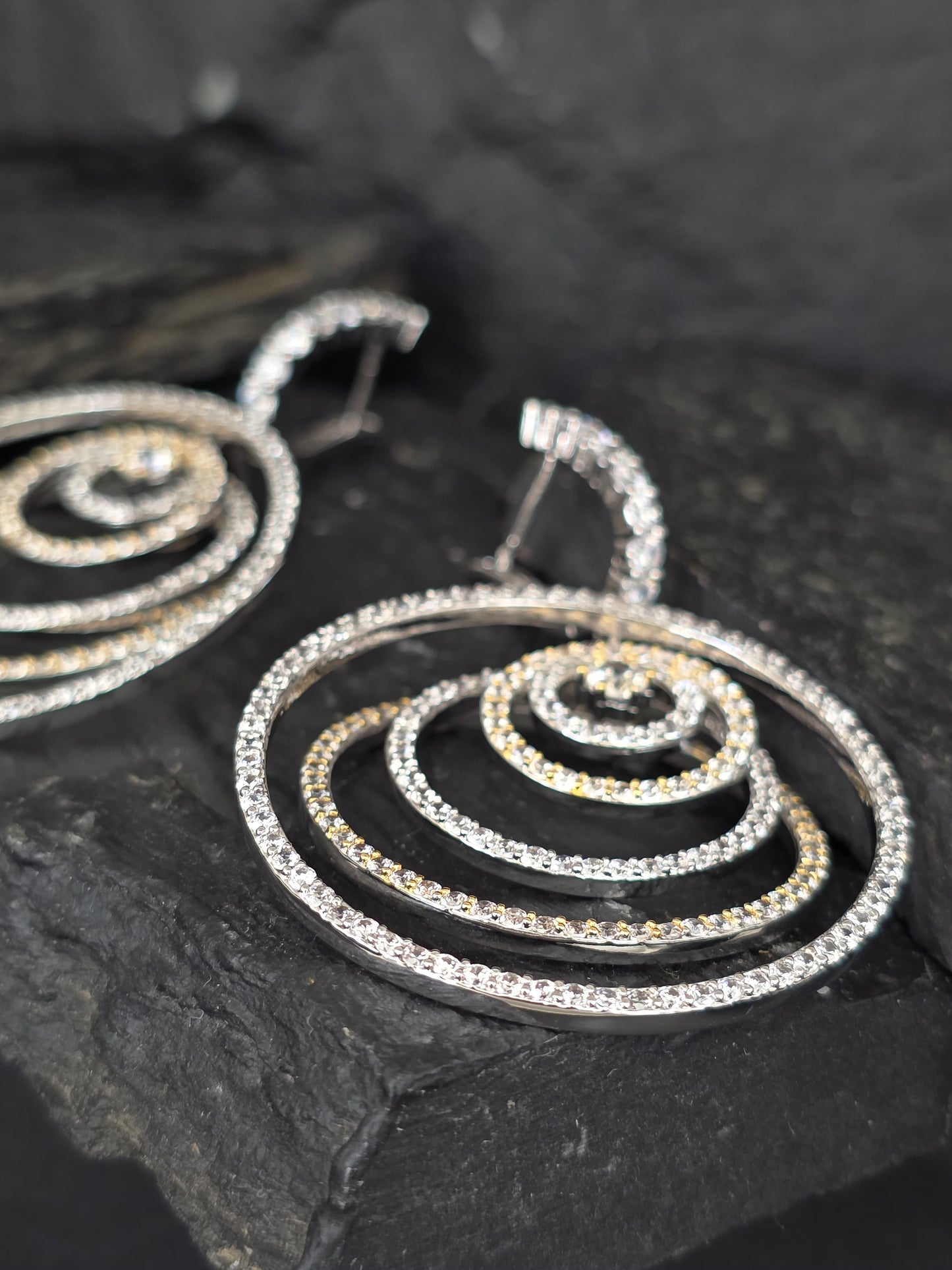 Aros cristal Swarovski Camelia