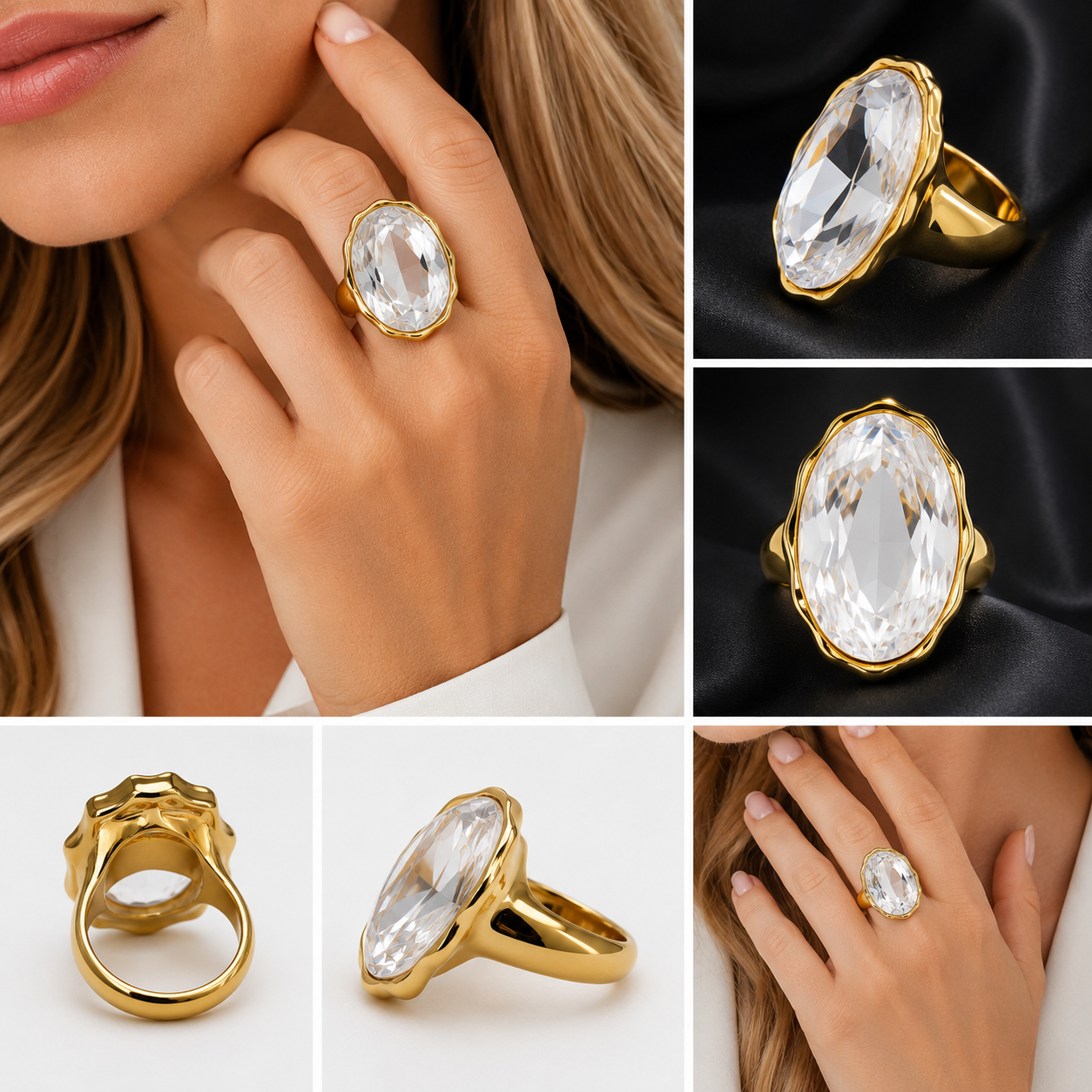 Anillo cristal Swarovski Eter
