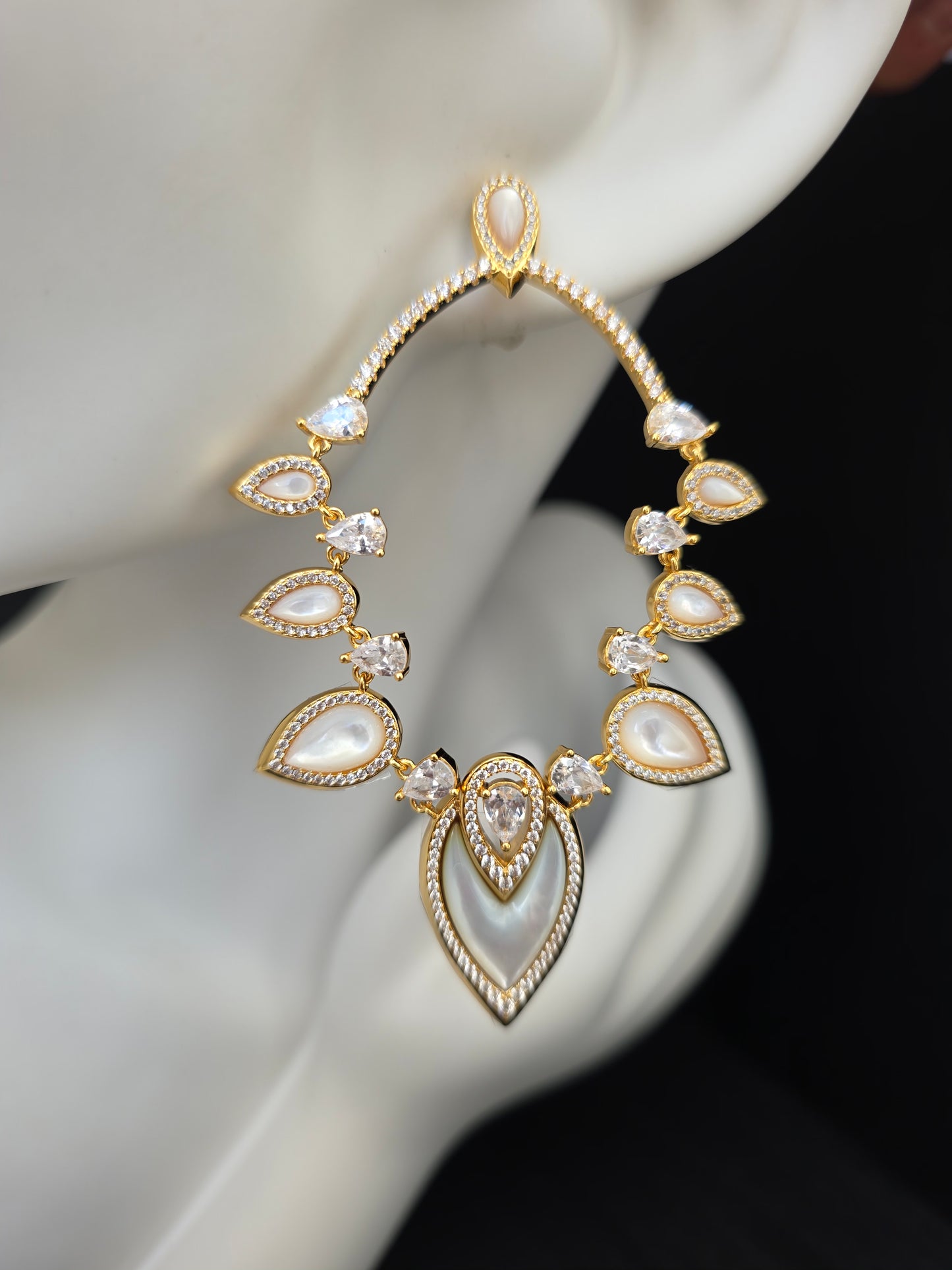 Aros cristal paves Melanni