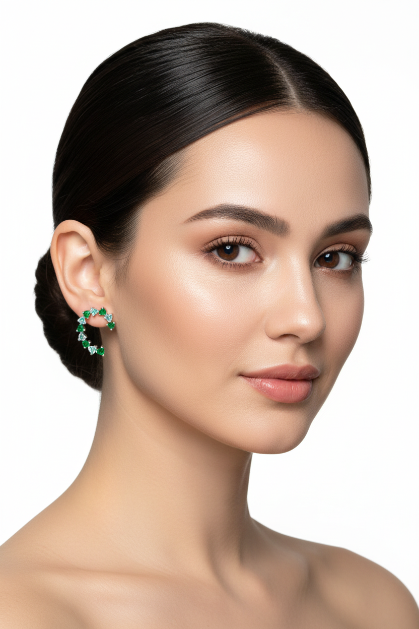 Aros cristal pavés Miranda