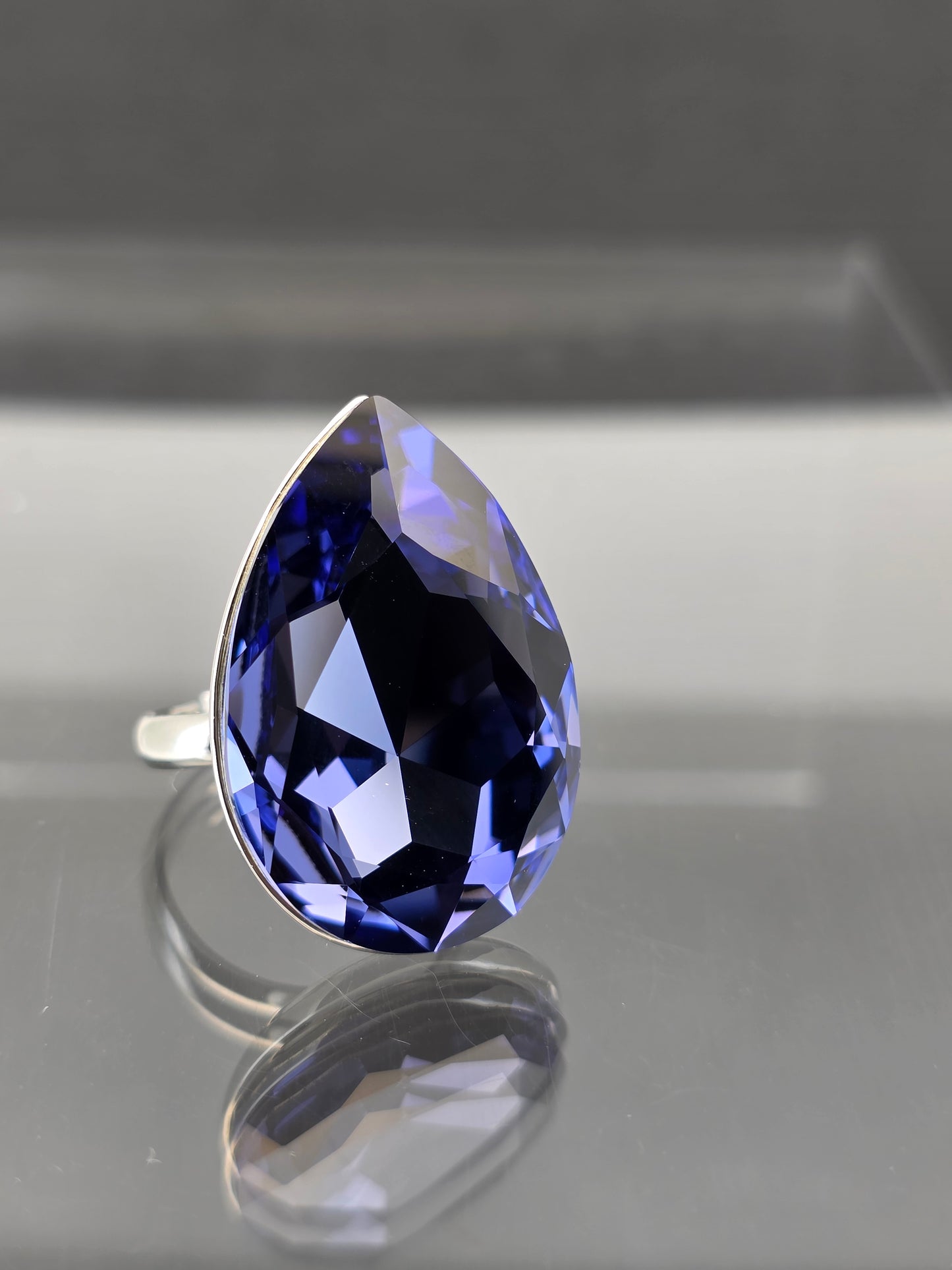 Anillo Gota cristal Swarovski