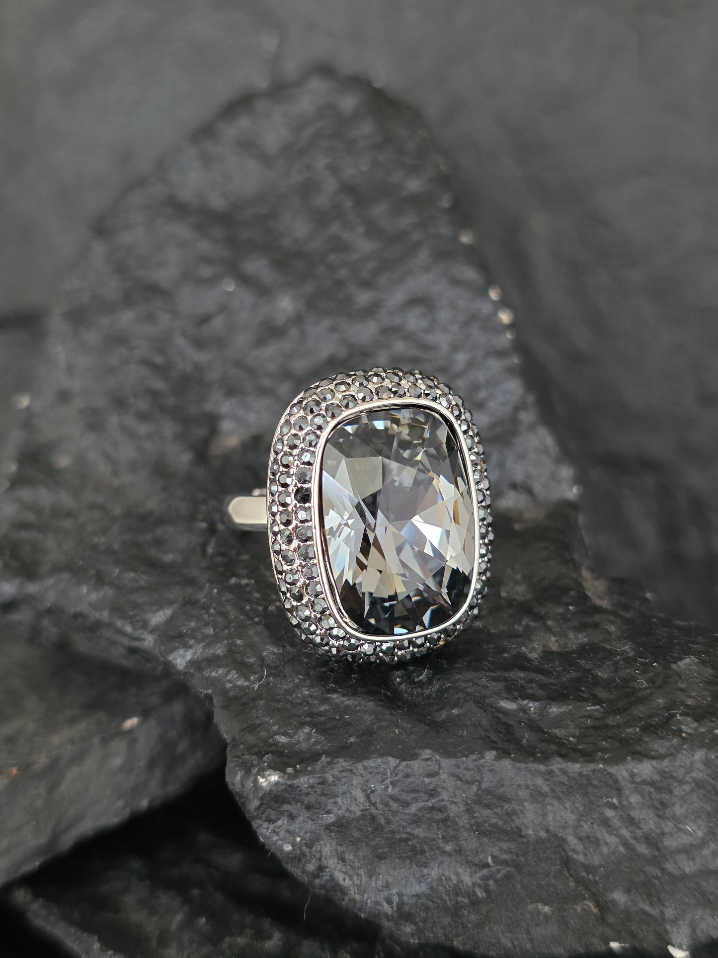 Anillo lucrecia cristal Swarovski talla adaptable