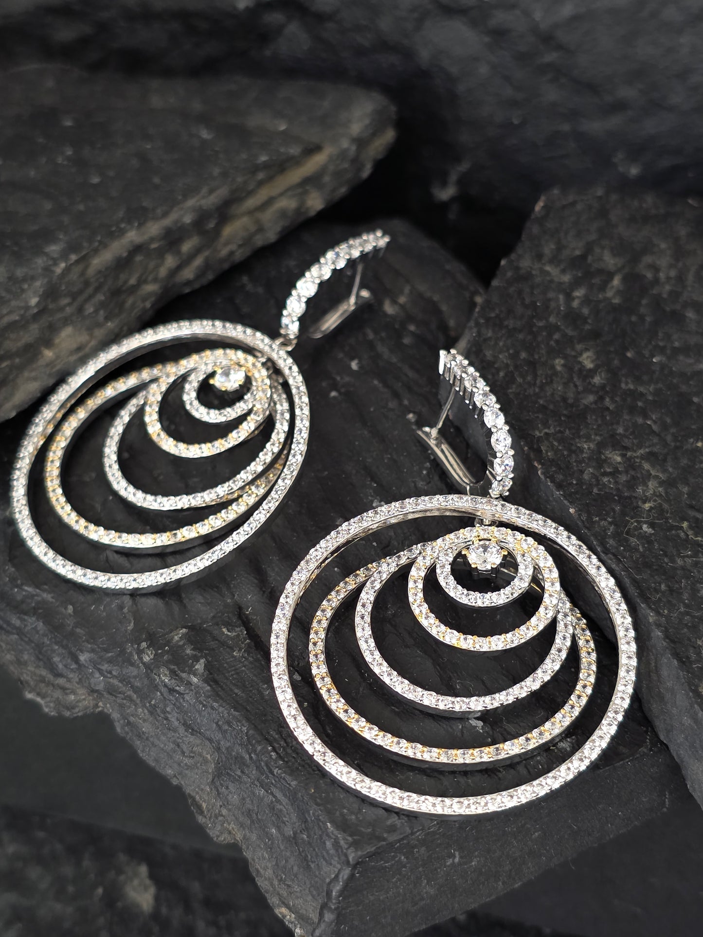 Aros cristal Swarovski Camelia