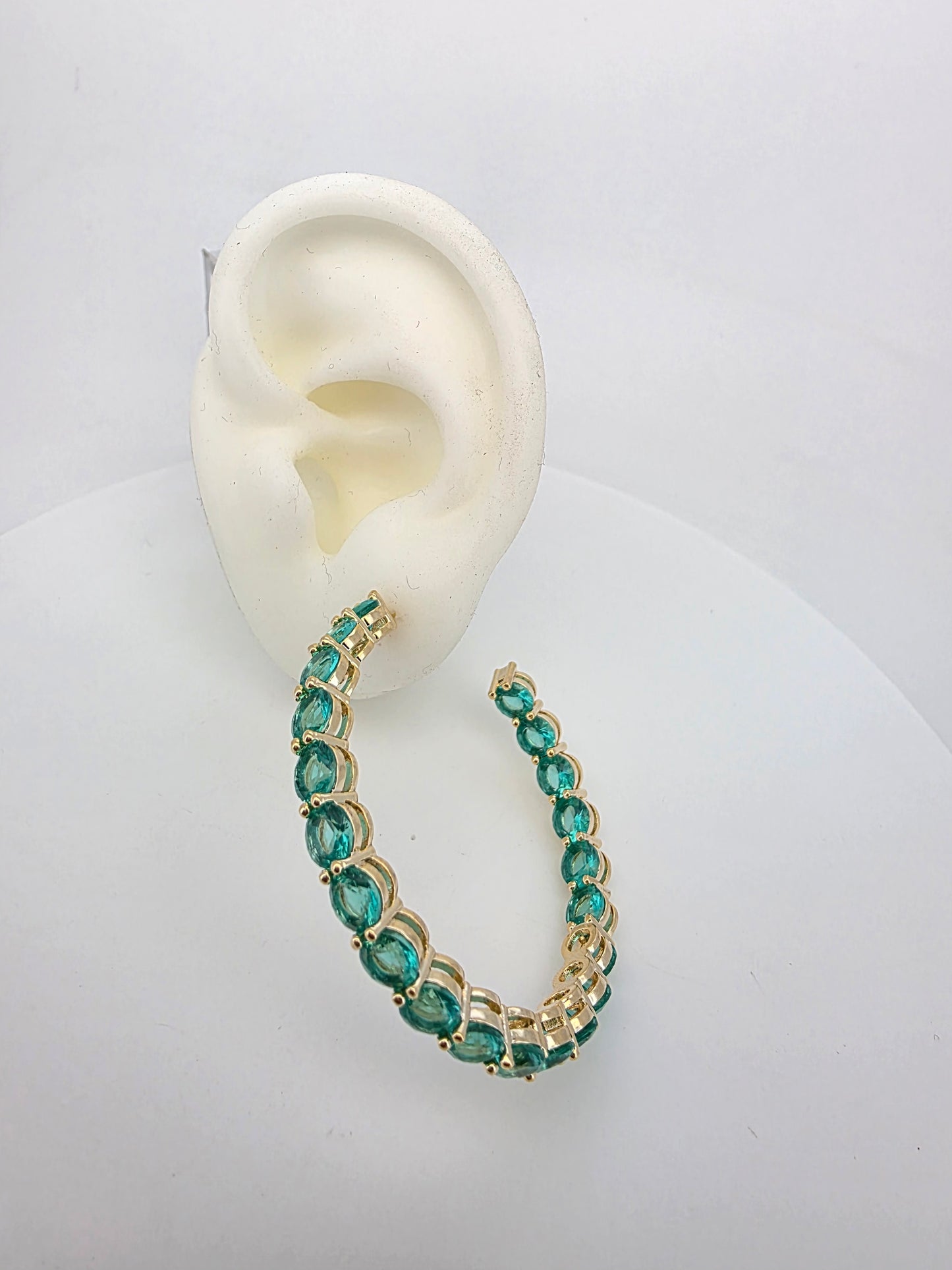 Argollas cristal pavés Poly