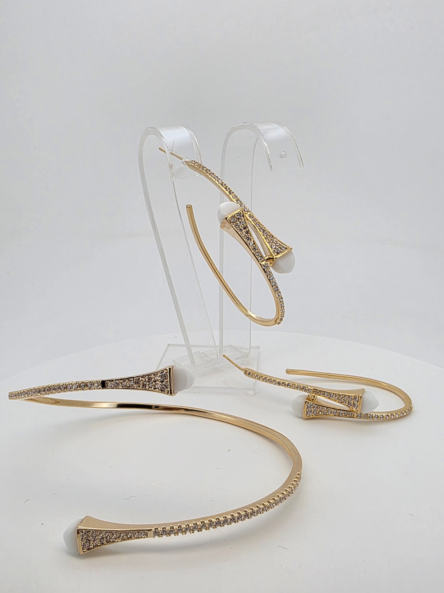 Conjunto cristal pavés Selena