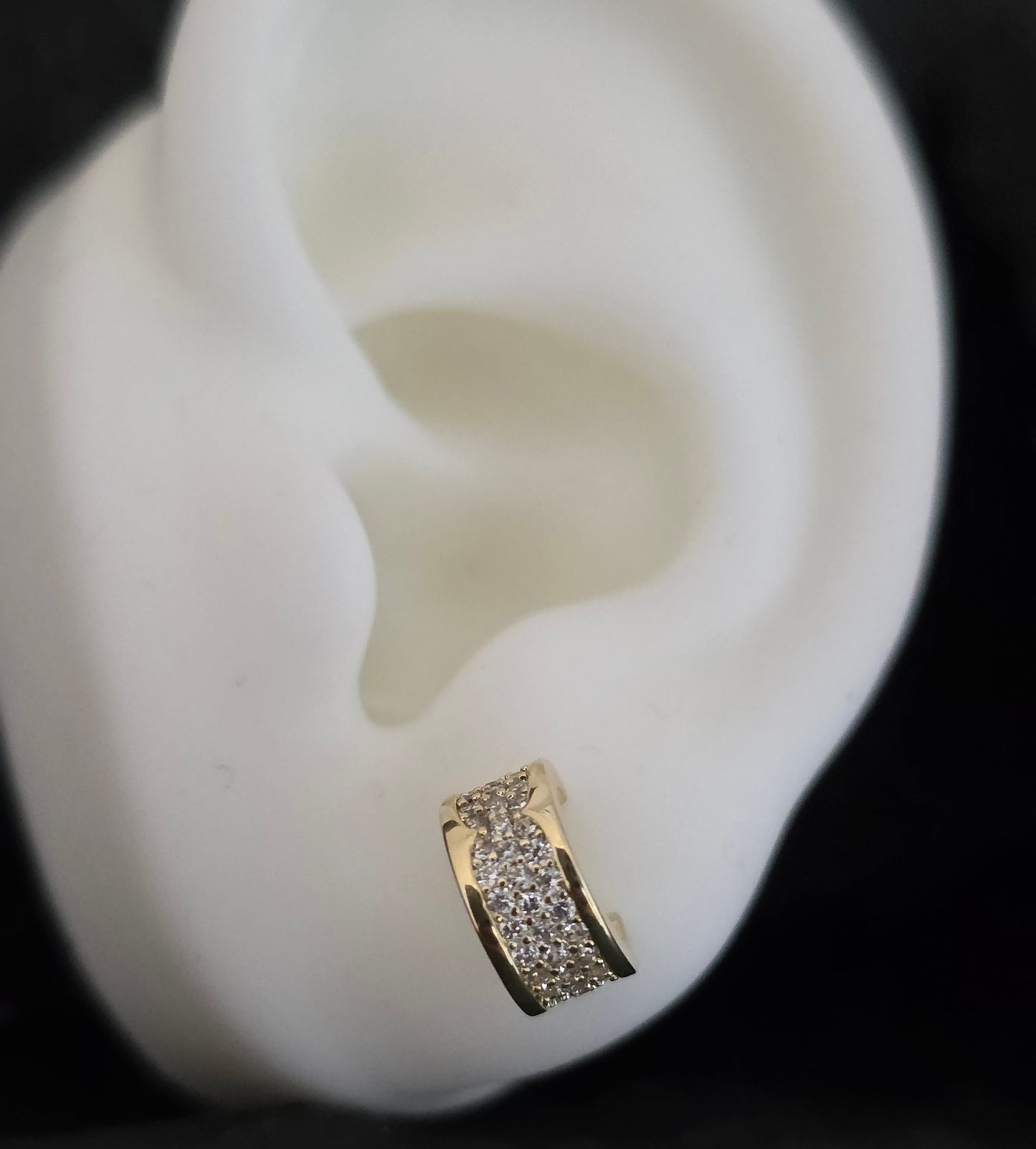 Argollas cristal pavés mini