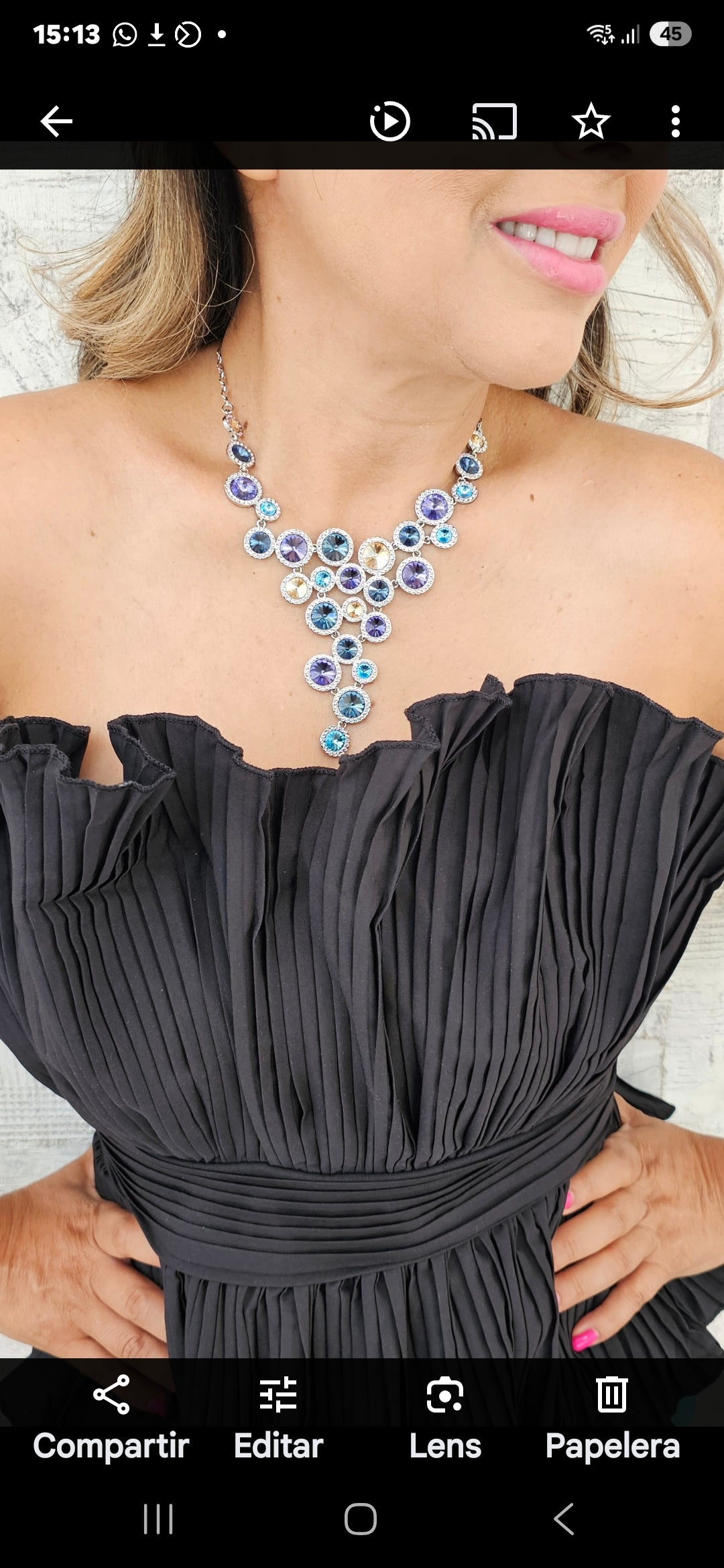 Collar cristal Swarovski Zoe