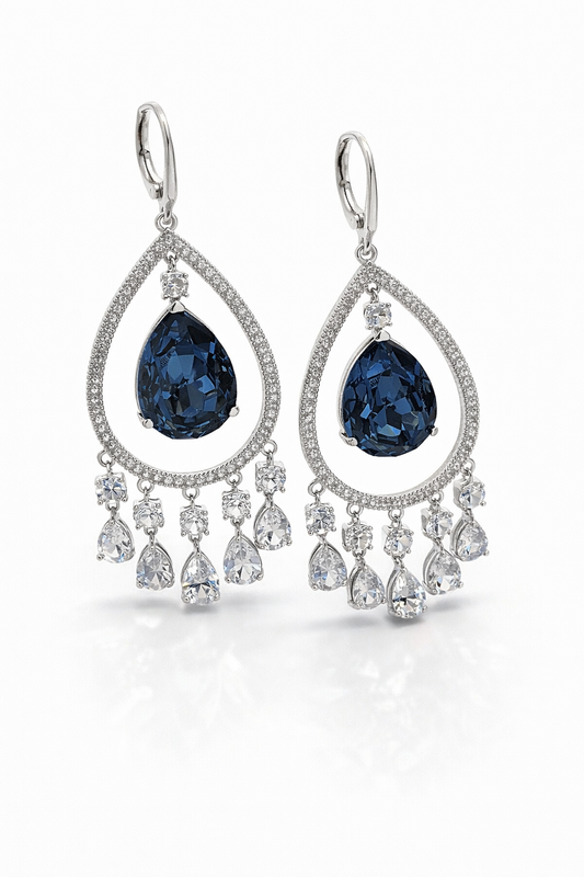 Aros cristal Swarovski Elena