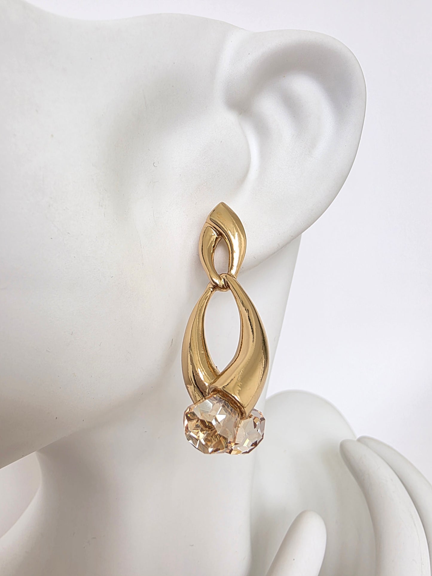 Aros cristal Swarovski Atenea