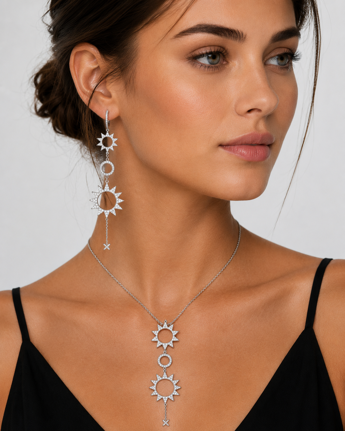 Aros cristal pavés Sol Astra