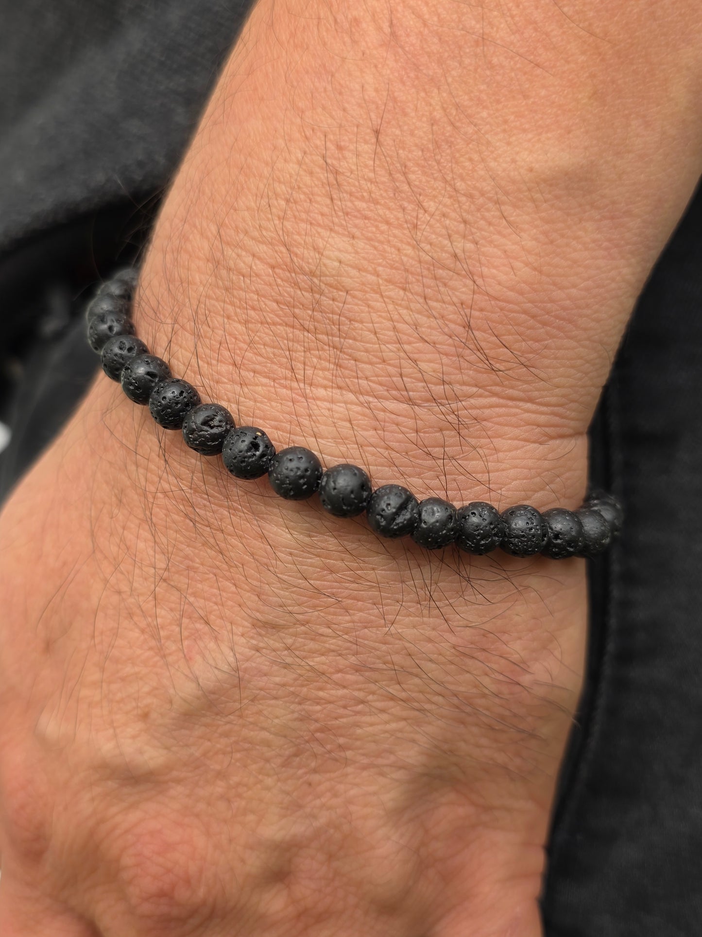 Pulsera varón piedra volcánica lorenzo