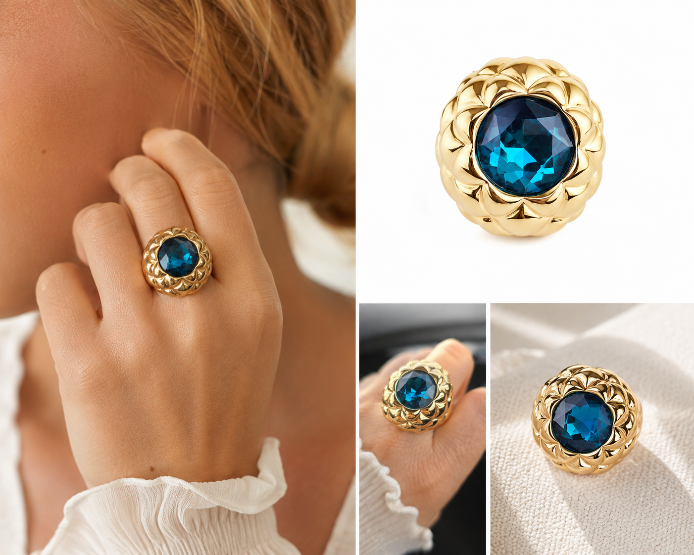 Anillo cristal Swarovski liora