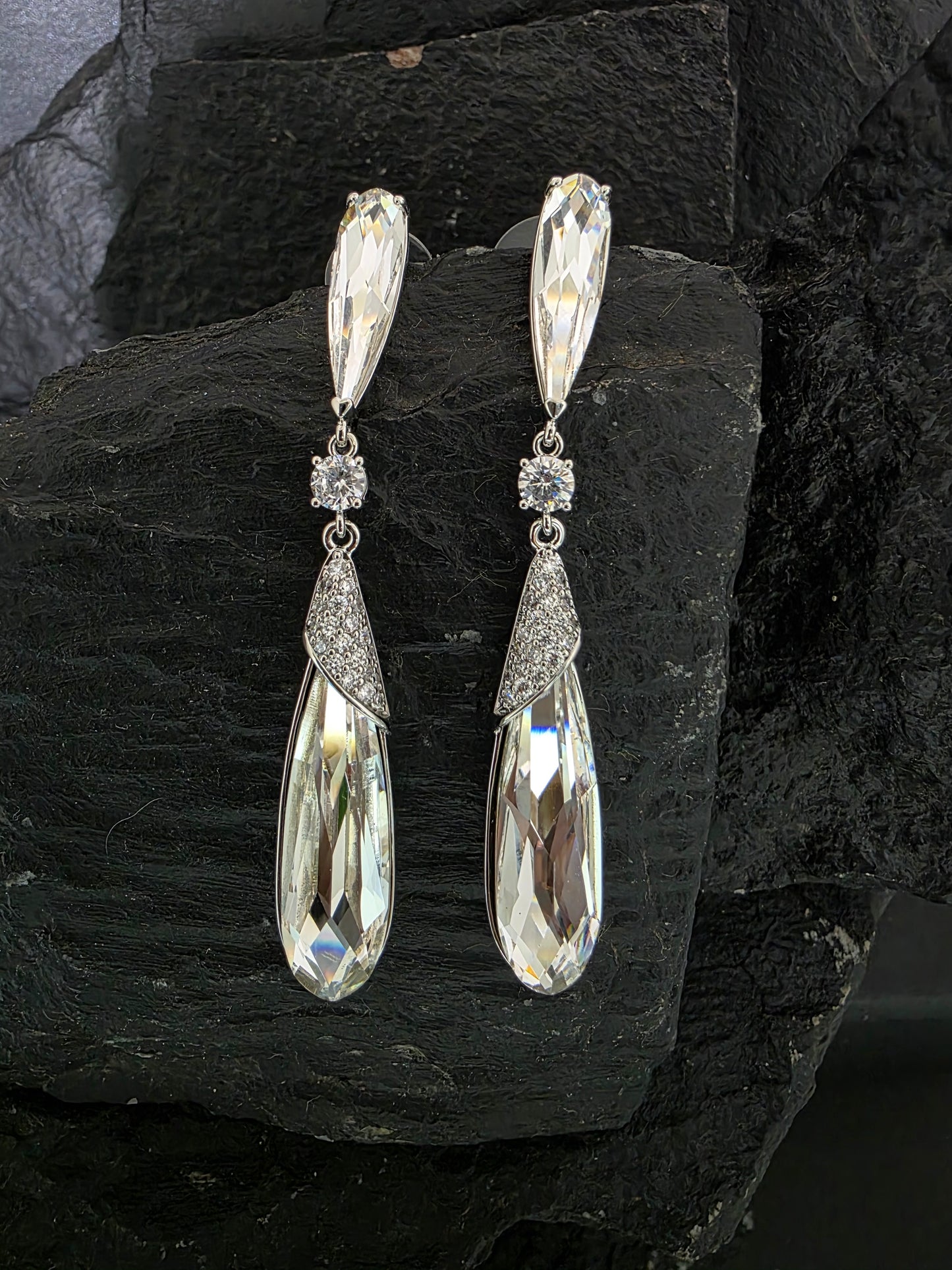 Aros Silvana cristal Swarovski