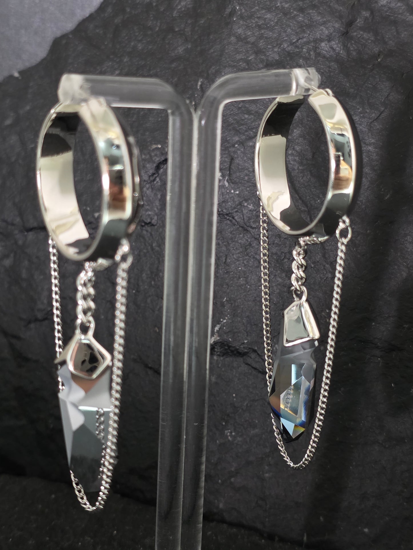 Aros Broken cristal Swarovski