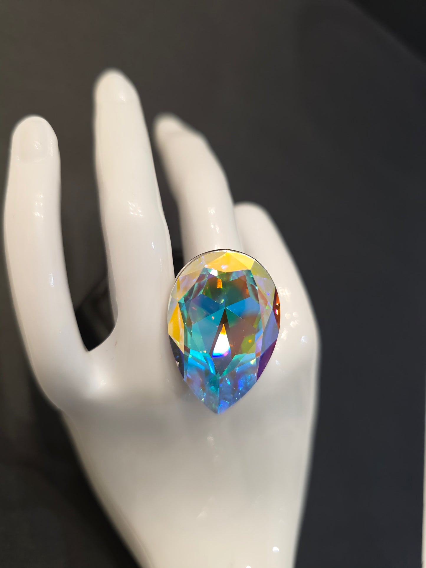 Anillo Gota cristal Swarovski
