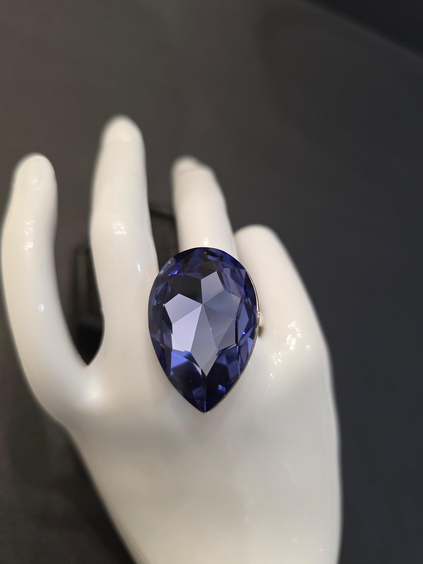 Anillo Gota cristal Swarovski