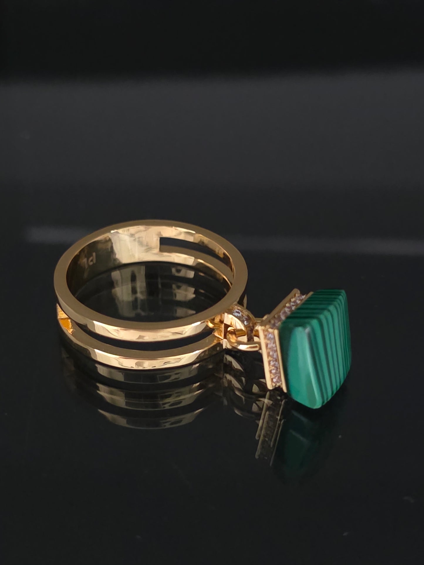 Anillo Malaquita b