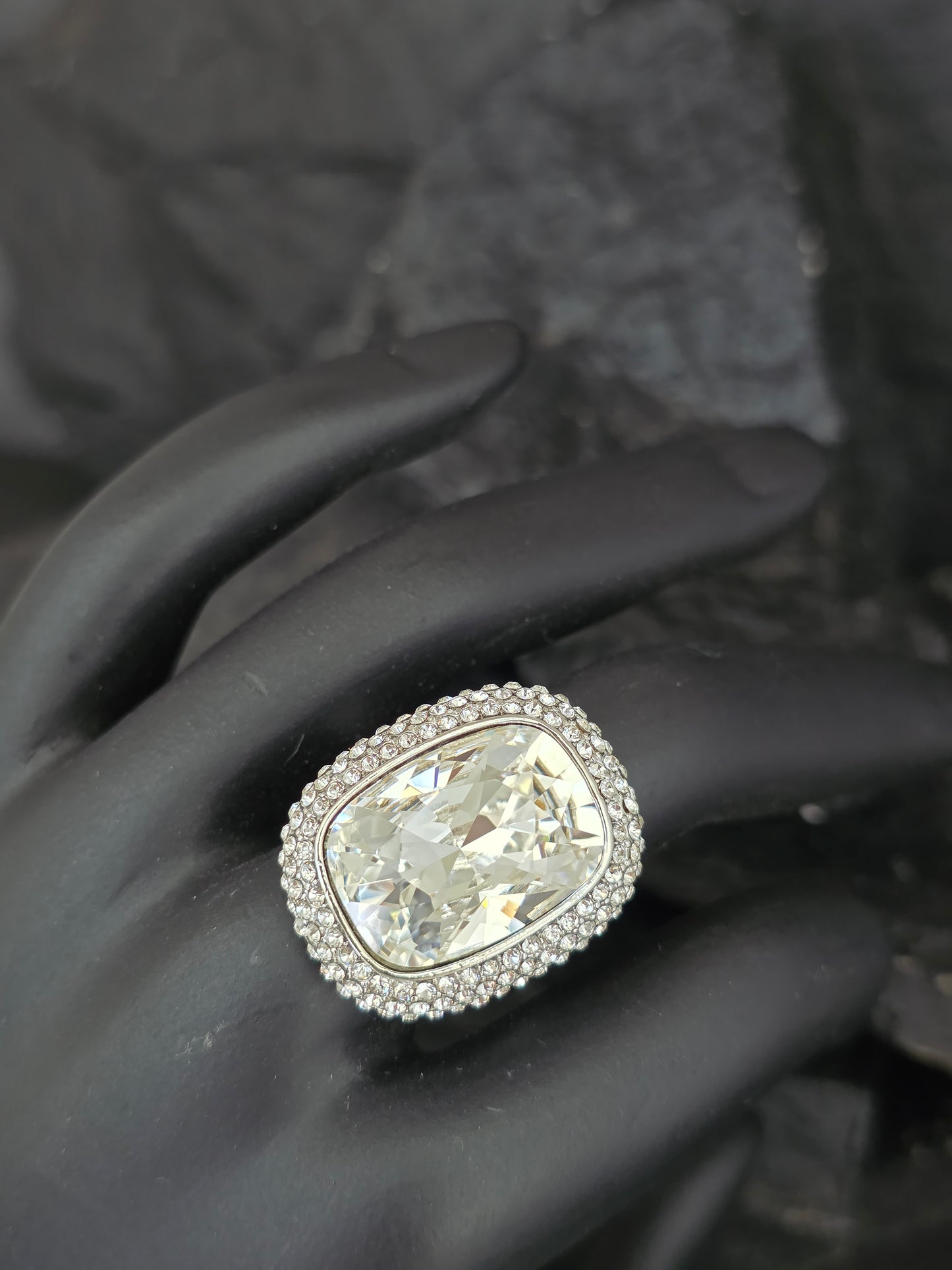 Anillo lucrecia cristal Swarovski talla adaptable
