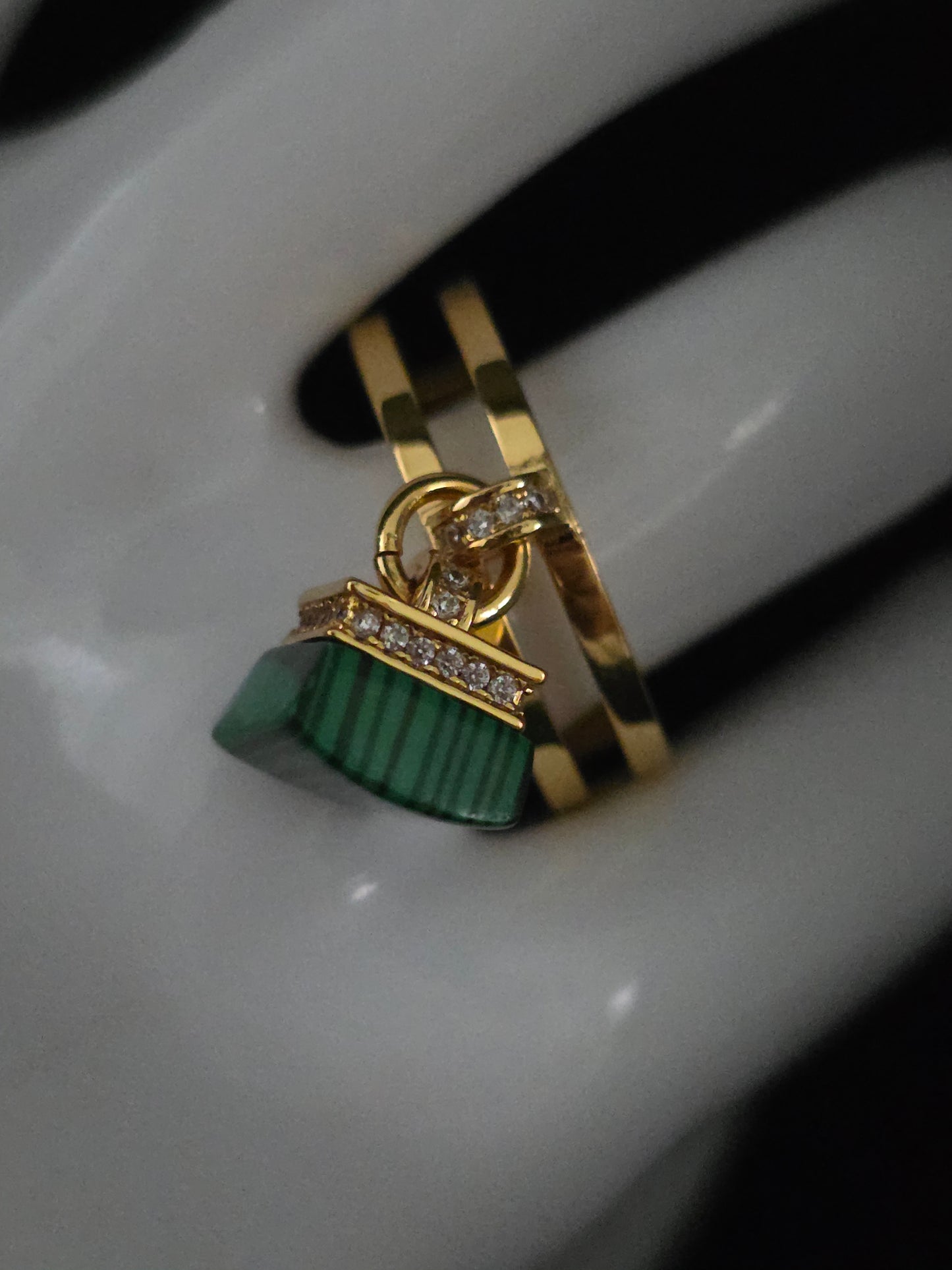 Anillo Malaquita b