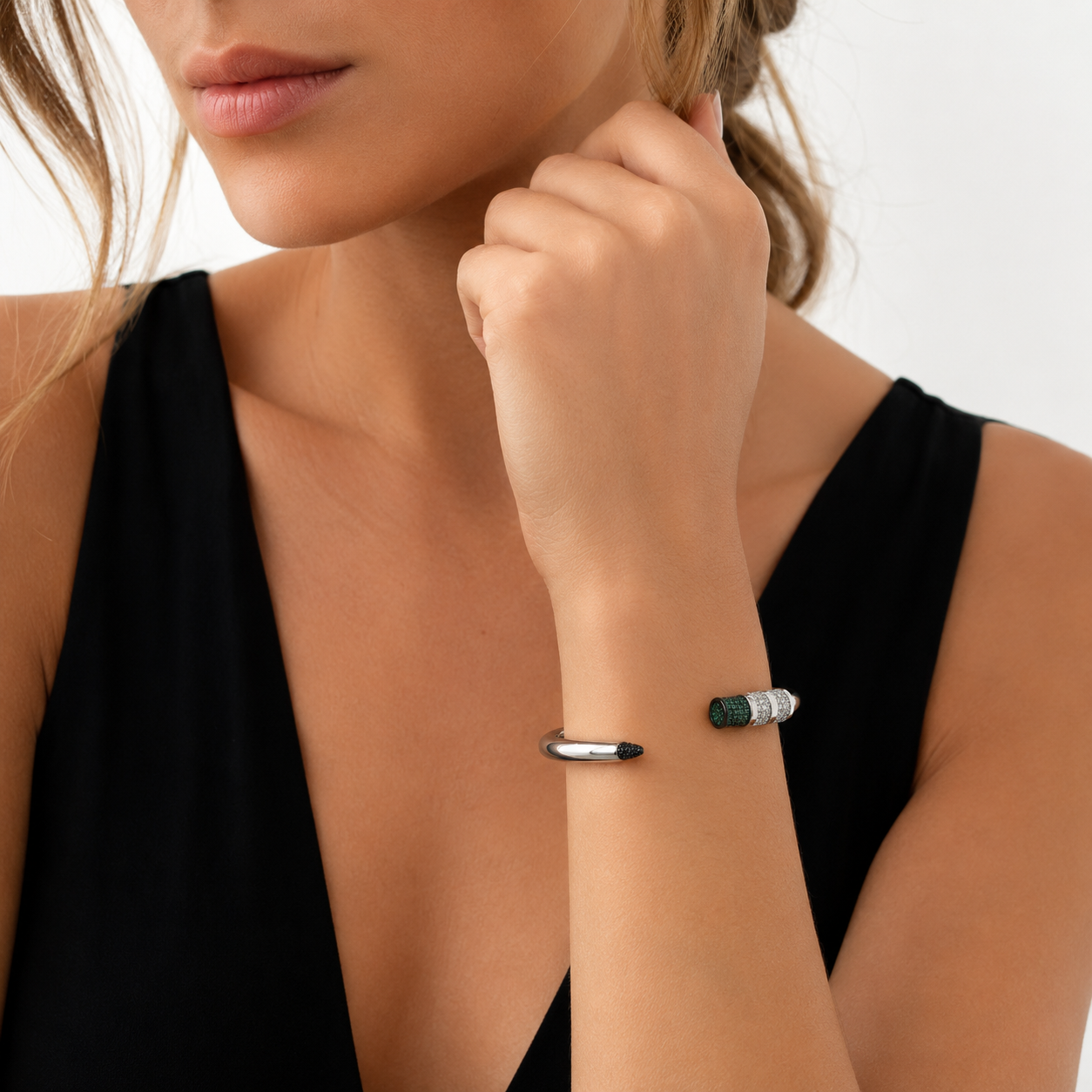 Pulsera Brazalete cristal pavés Lápiz
